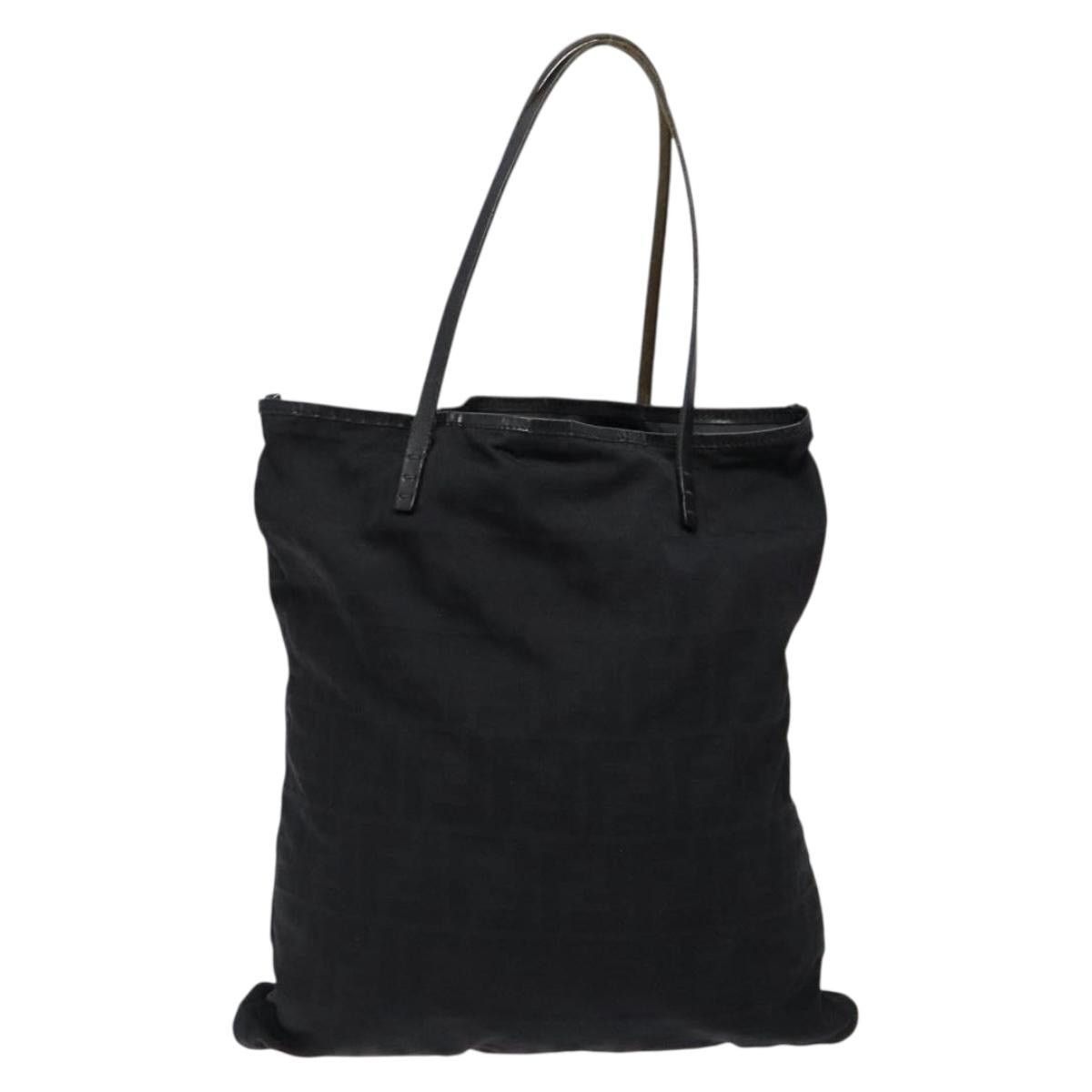Fendi FENDI Zucca Canvas Tote Bag Black Size ONE SIZE - 2 Thumbnail