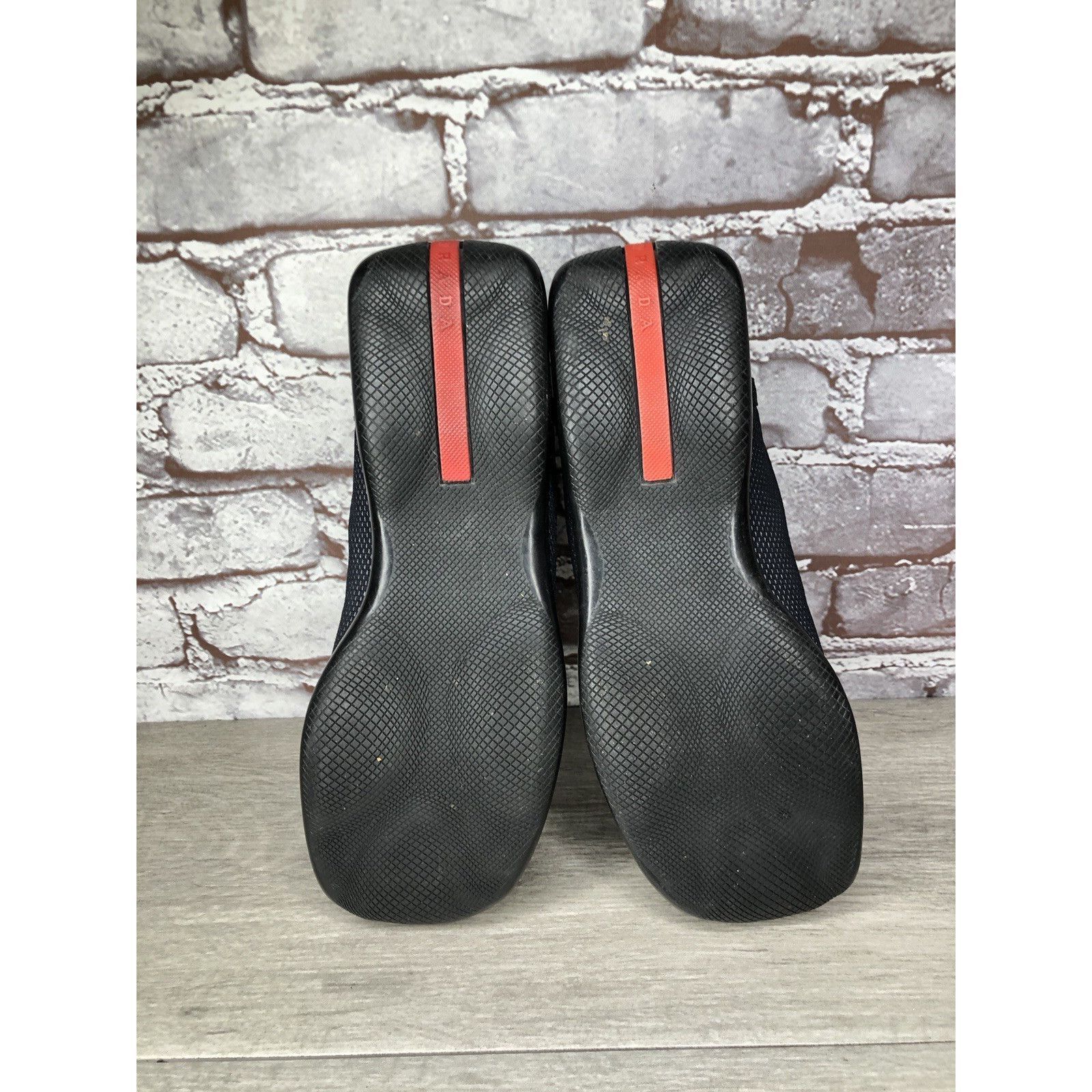 Prada Prada Sport Black Mesh Synthetic Drawstring Driving Shoes Wo Size US 8 / IT 38 - 7 Thumbnail