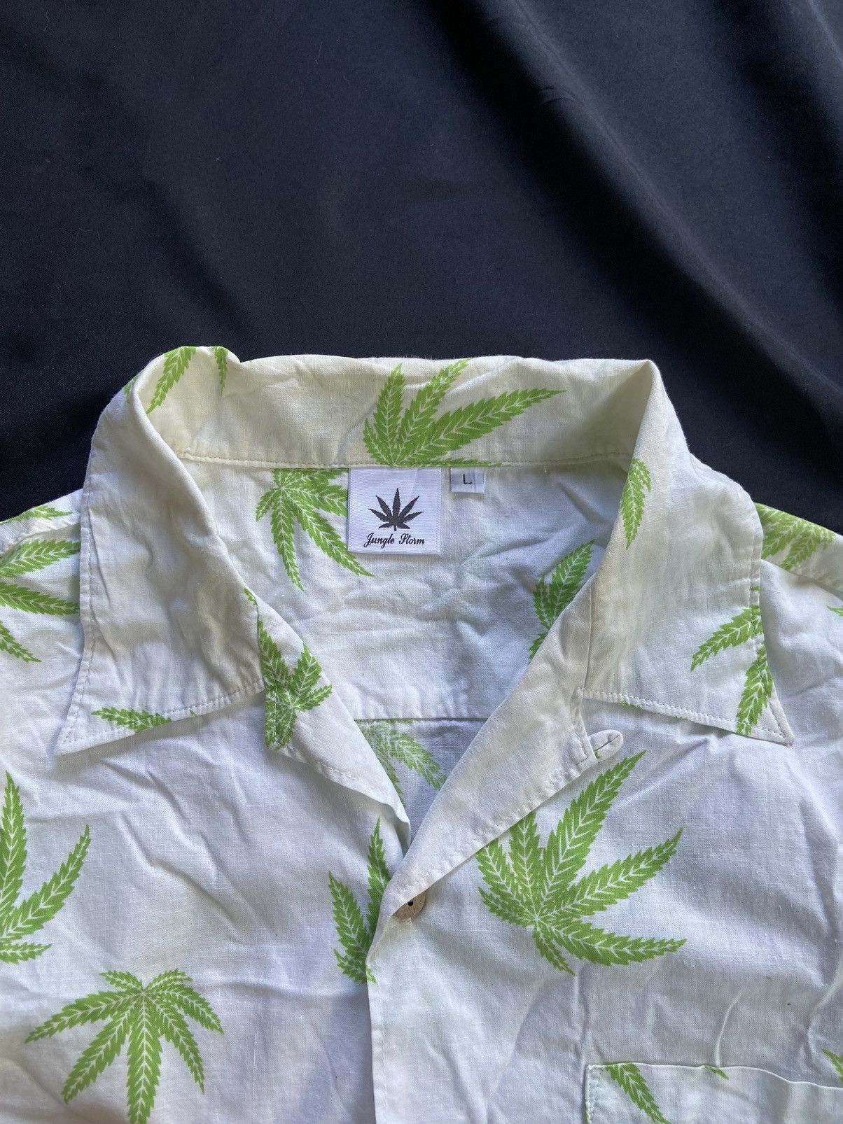 Beauty Beast MARIJUANA JUNGLE STORM BUTTON UP SHIRT Size US L / EU 52-54 / 3 - 5 Thumbnail