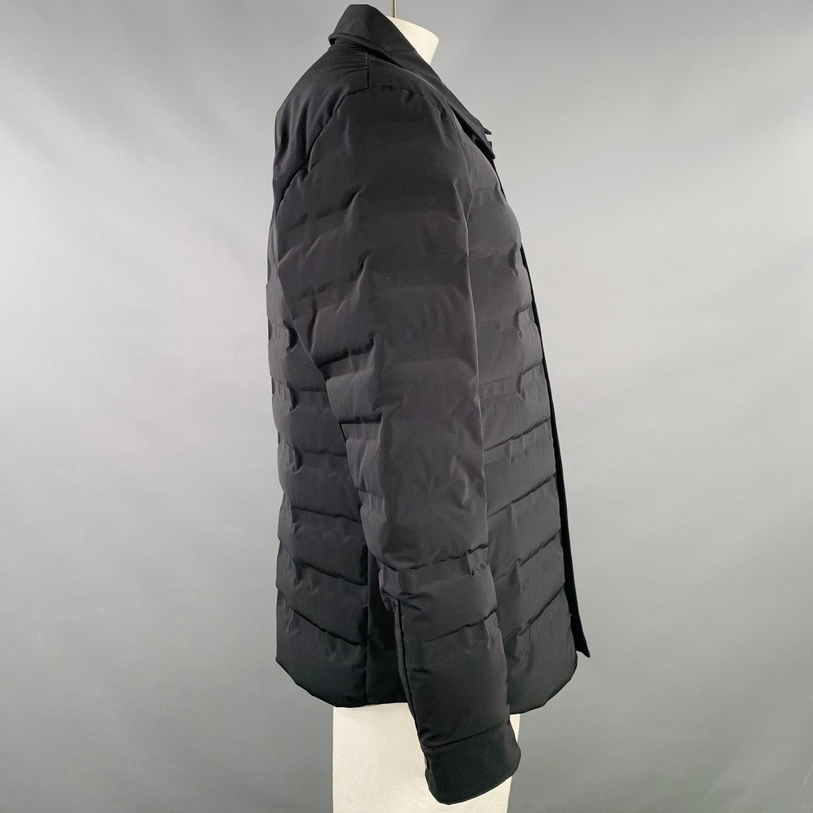 Aztech Mountain AZTECH Size XXL Black Quilted Polyamide Blend Snaps Coat Size US XXL / EU 58 / 5 - 2 Thumbnail