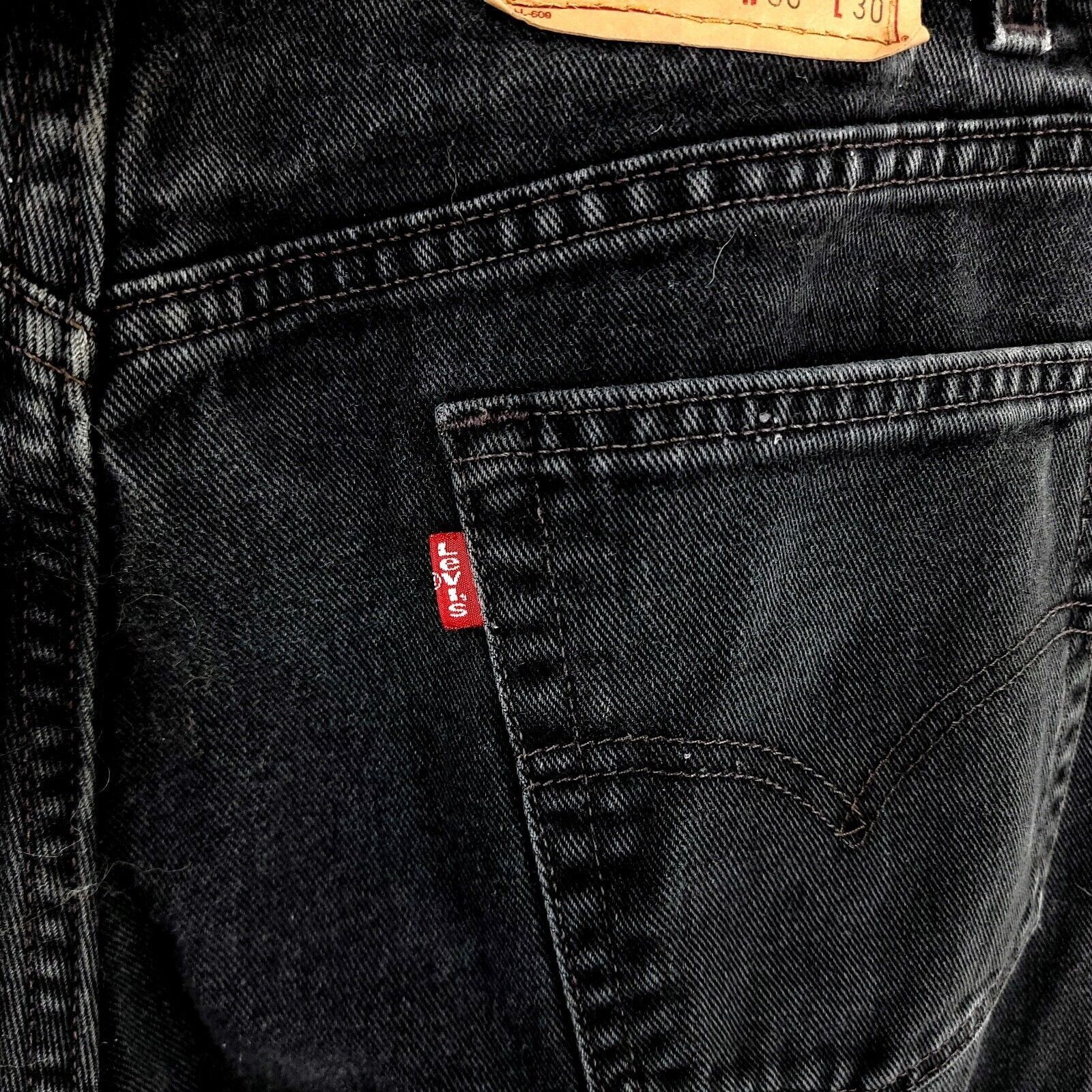 Levi's Vintage Levi's Black Relaxed Fit 550 Denim Cotton High Rise Size US 34 / EU 50 - 4 Thumbnail