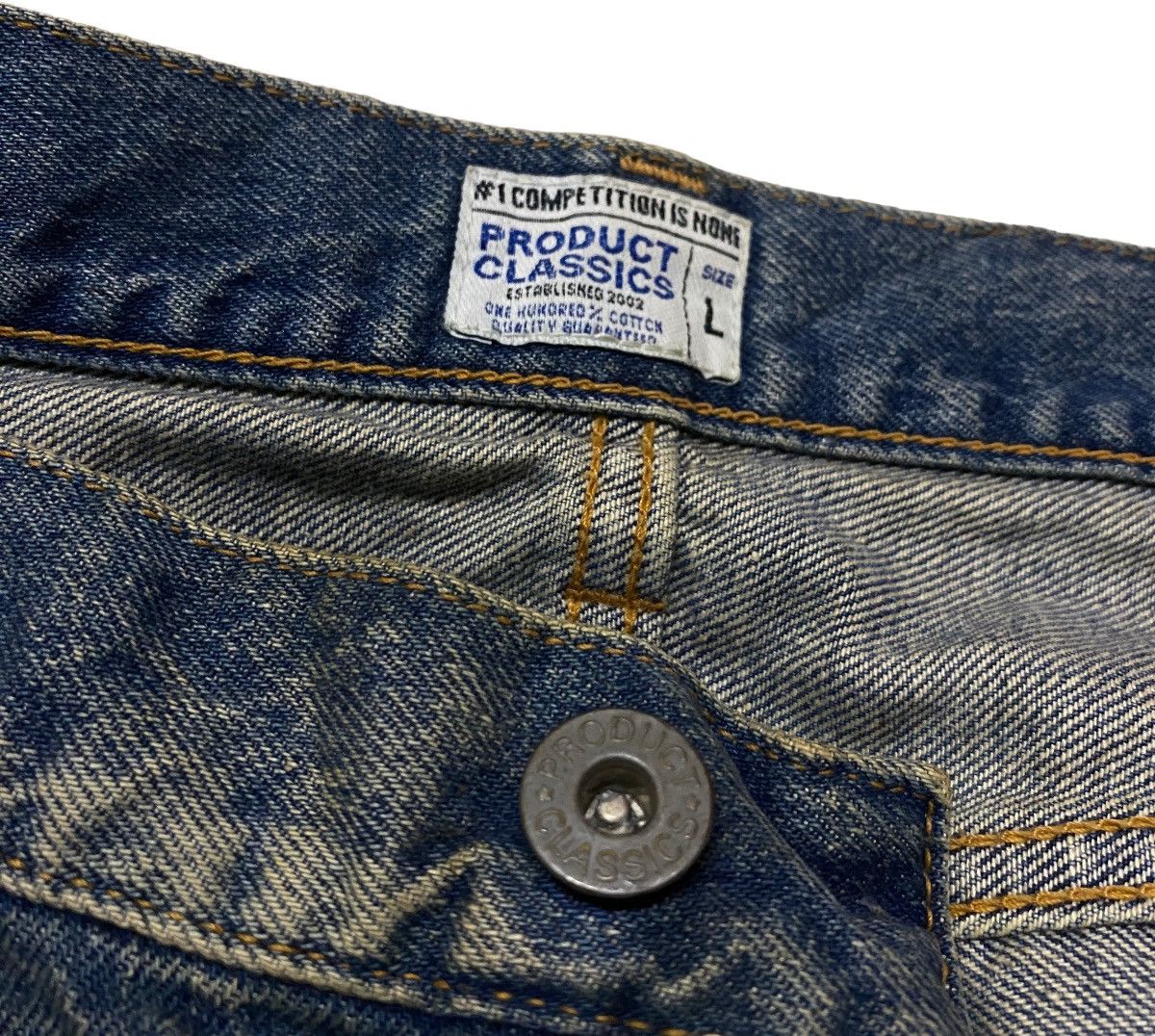 If Six Was Nine Rare Design Vintage Japanese Brand Basik Flared Jeans 1990s Size US 36 / EU 52 - 7 Thumbnail