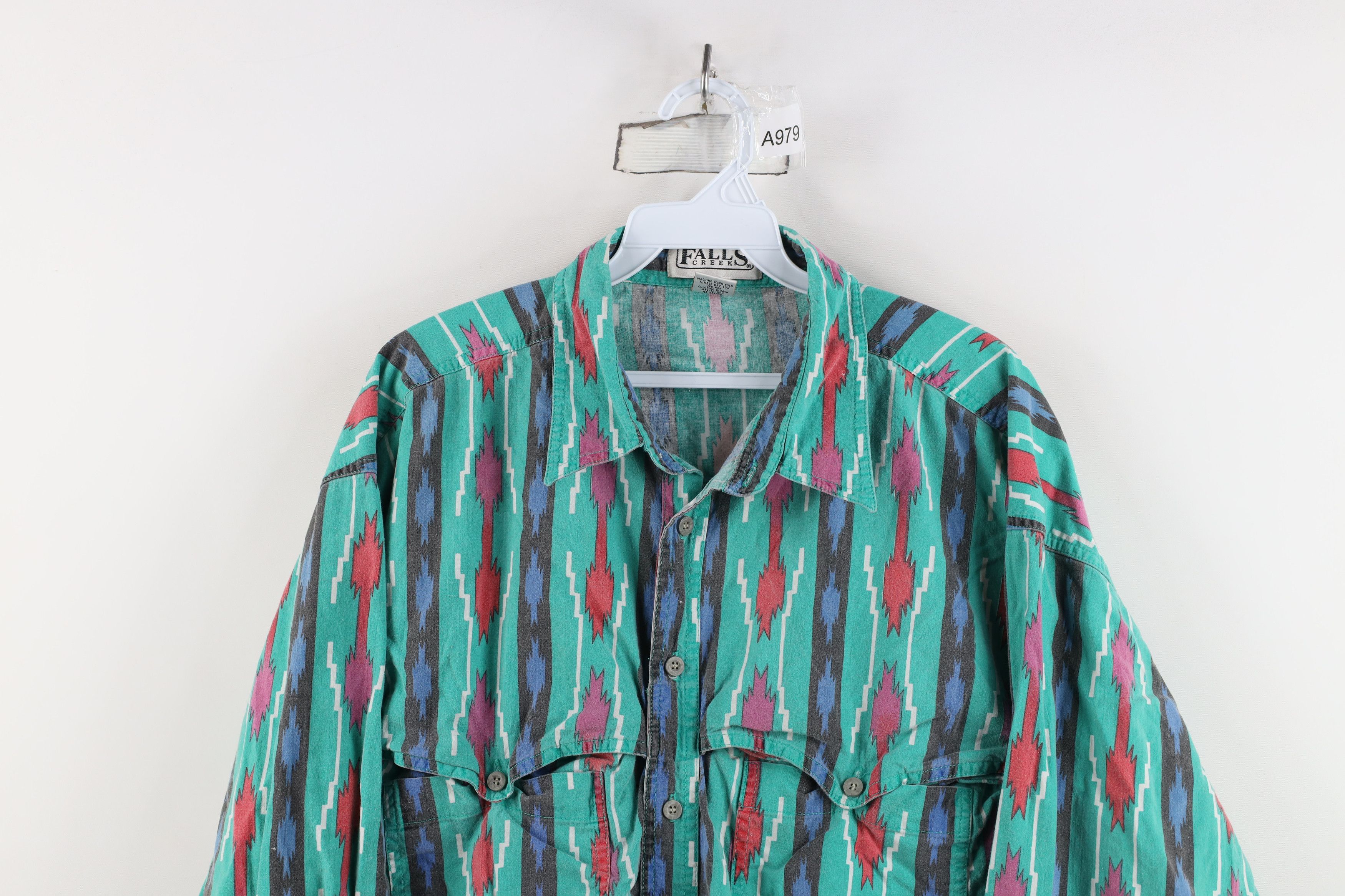 Vintage Vintage 90s Streetwear Rodeo Cowboy Button Shirt Cotton Size US L / EU 52-54 / 3 - 2 Thumbnail