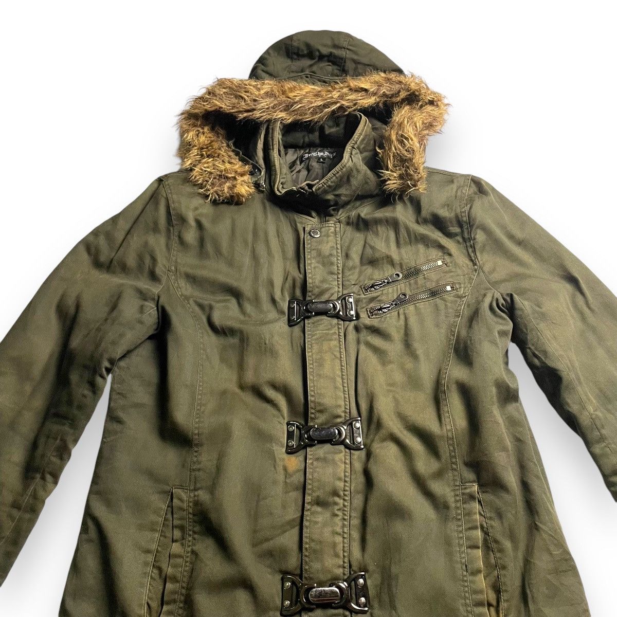 If Six Was Nine × In The Attic × Le Grande Bleu (L.G.B.) 🇯🇵 IN THE ATTIC FUR HOODIE PARKA JACKET Size US L / EU 52-54 / 3 - 3 Thumbnail