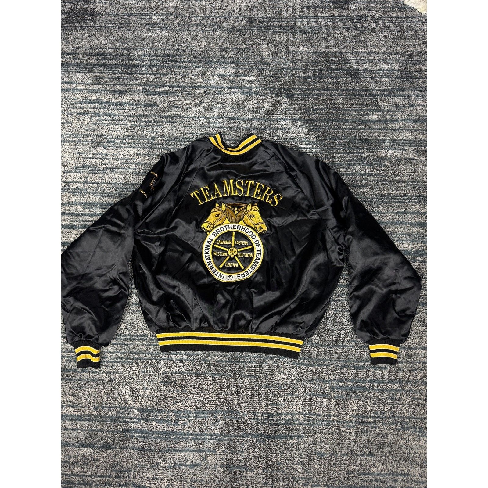 & Other Stories Vintage Teamsters King Louie Sz XL USA Black Jacket Size US XL / EU 56 / 4 - 2 Thumbnail