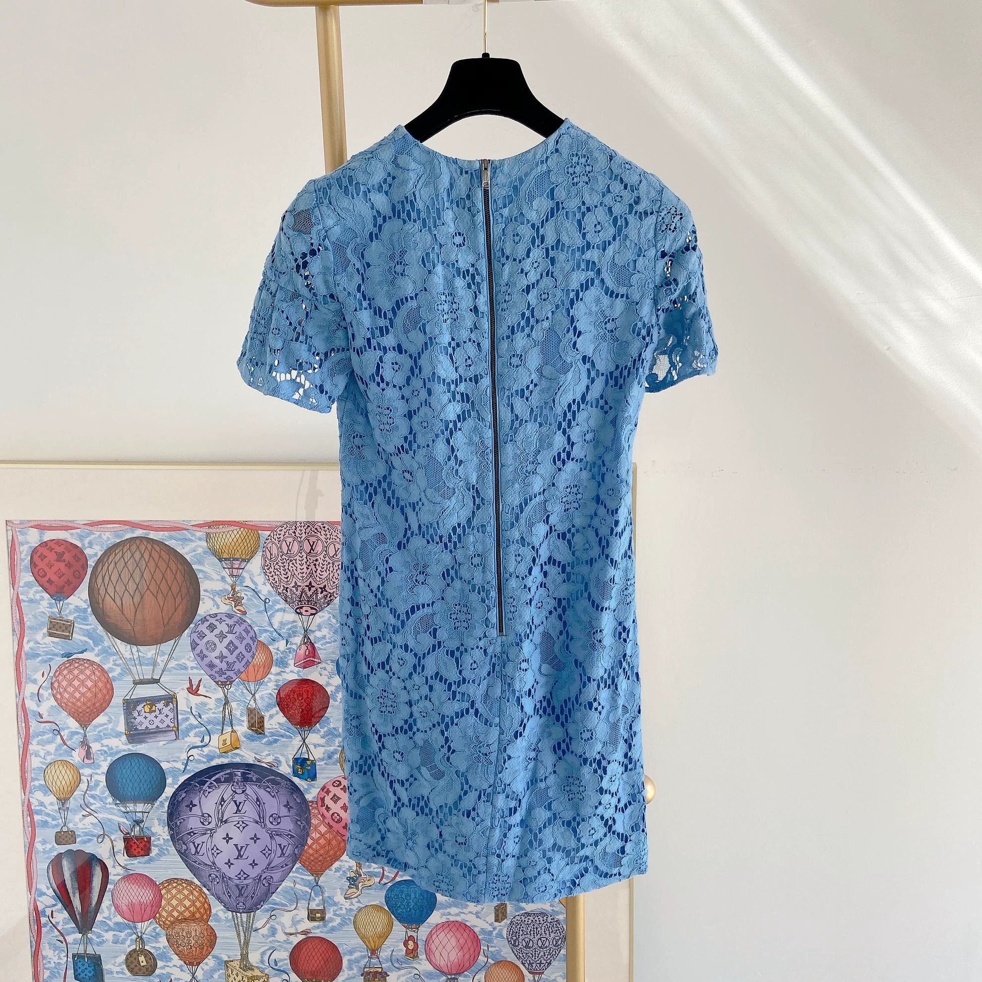Burberry Burberry lace blue dress Size XS / US 0-2 / IT 36-38 - 2 Thumbnail