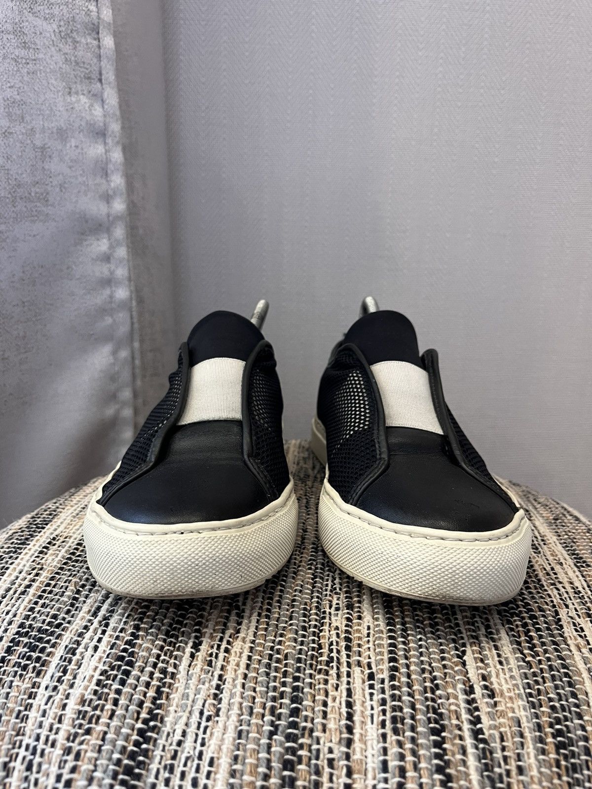 Dirk Bikkembergs × Vintage Dirk Bikkembergs Leather Sneakers Slipons shoes minimalistic Size US 8 / IT 38 - 3 Thumbnail