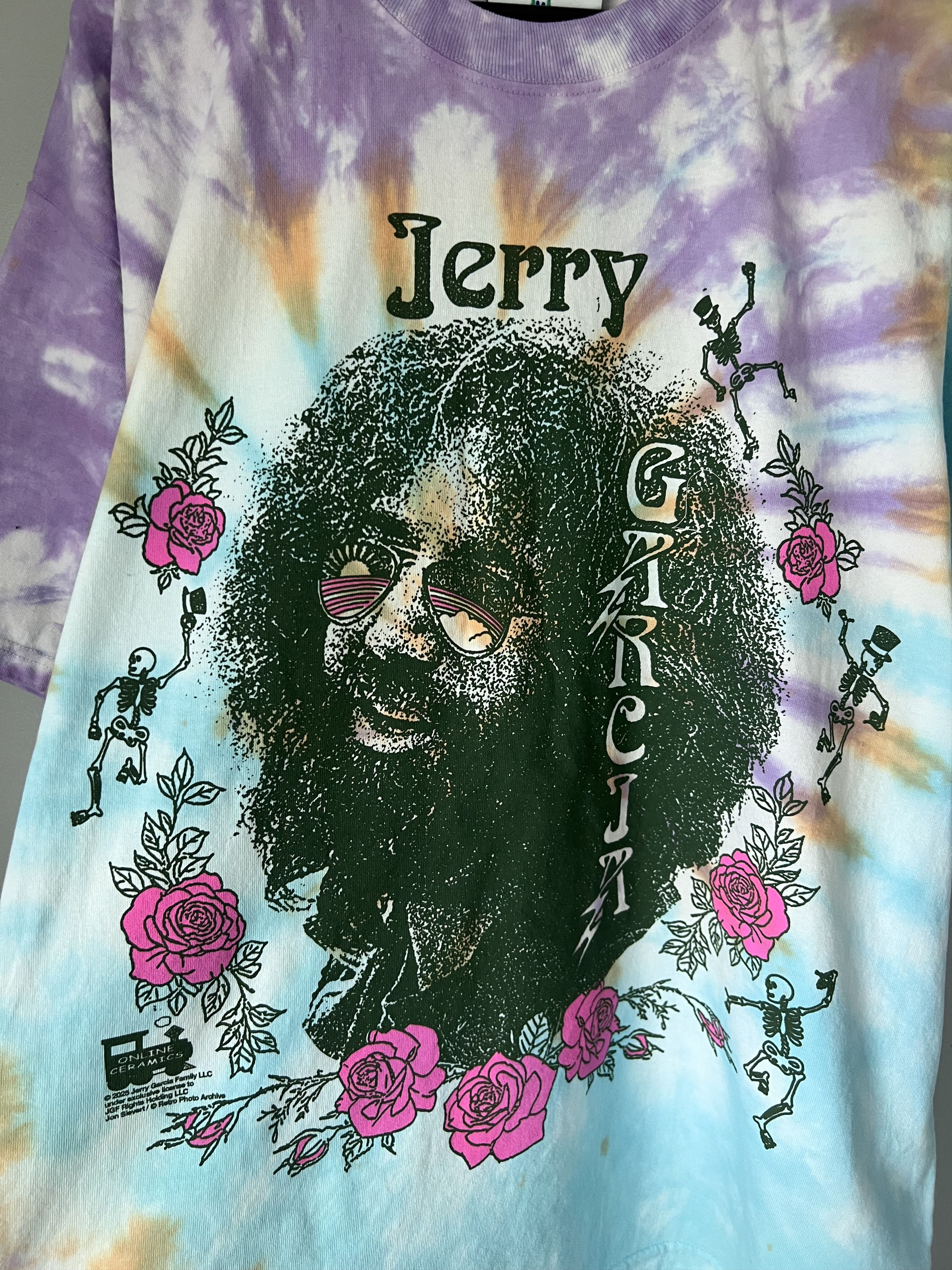 Grateful Dead × Online Ceramics Online Ceramics Jerry Garcia Rosebud Tie Dye Tee Size US L / EU 52-54 / 3 - 3 Thumbnail