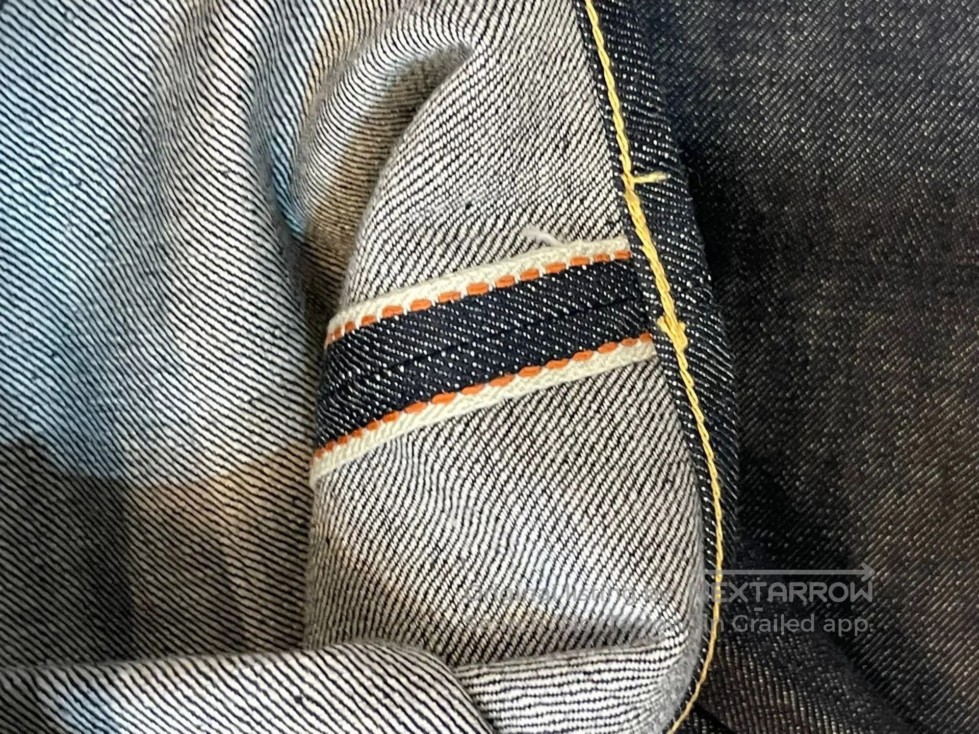 CAYL Calee Paris Button Raw Denim Jeans. Size US 36 / EU 52 - 4 Thumbnail