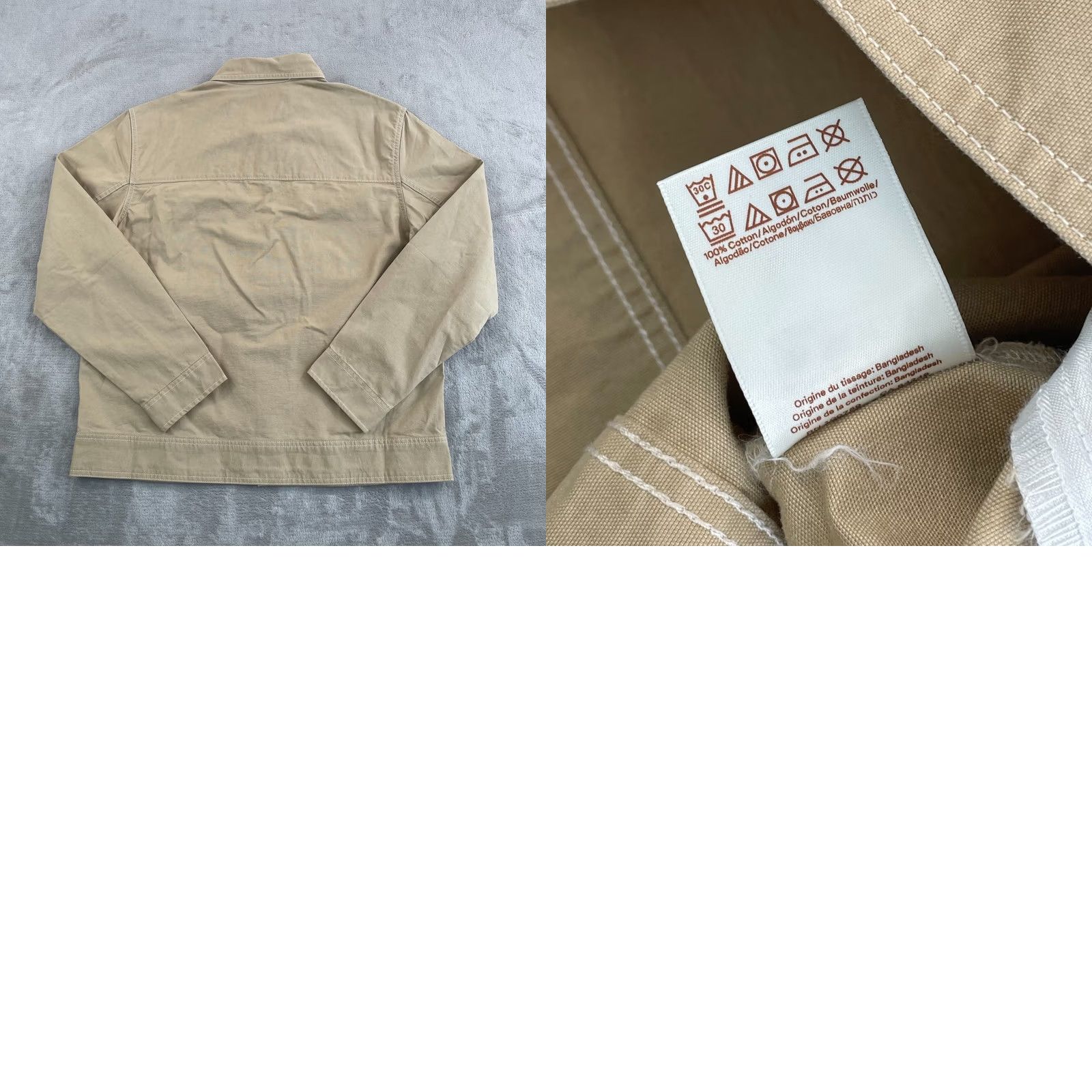 Scotch & Soda Scotch & Soda Canvas Trucker Jacket Men Large Beige Regular Classic Fit NWT Logo Pockets All Seasons Spring Winter Casual Shirt/Jacket Size US L / EU 52-54 / 3 - 9 Thumbnail