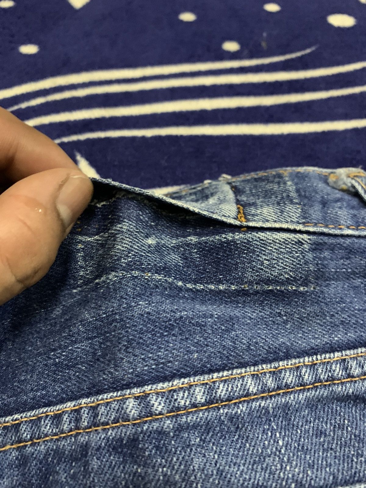 Japanese Brand COSMO Vintage Wide Flare Denim Distressed Jeans Size 27" / US 4 / IT 40 - 15 Thumbnail
