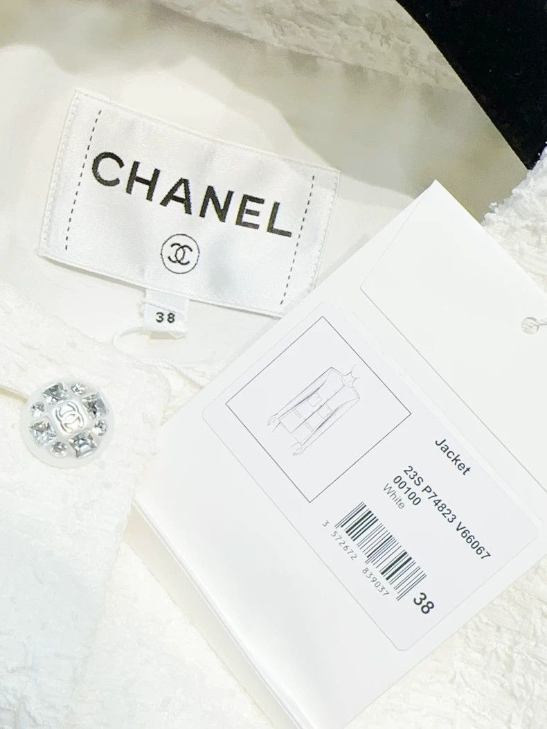 Chanel Chanel 23S spring and summer white classic round-neck whit Size XS / US 0-2 / IT 36-38 - 7 Thumbnail