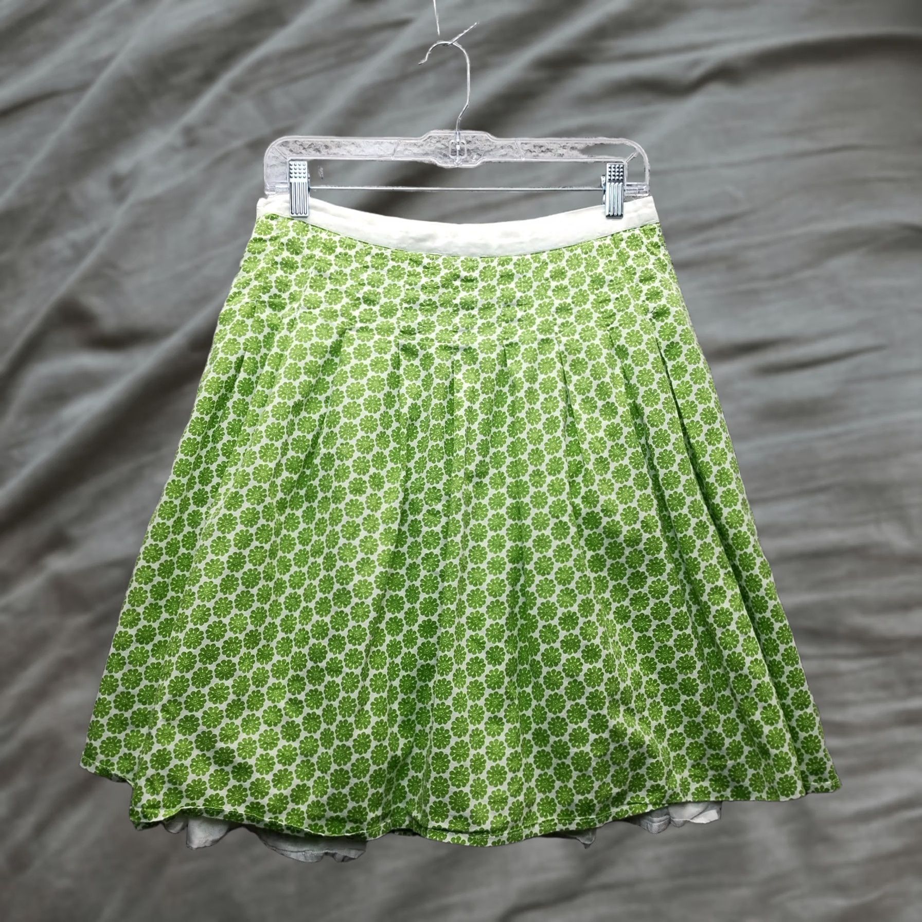 Boden Boden Womens 10 Floral A-Line Skirt Regular Size 10 Multicolor Pleated Lined Buttoned Side Button Shape: Short? Size 32" / US 10 / IT 46 - 1 Thumbnail