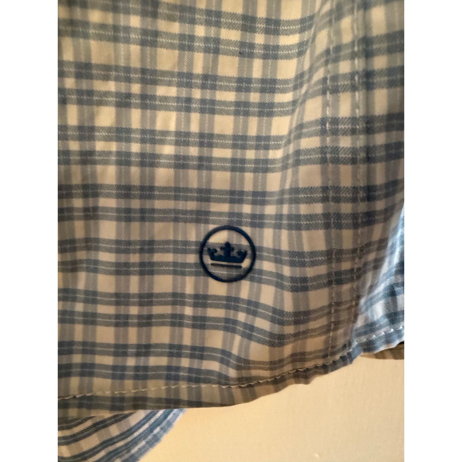Peter Millar Peter Millar Men's Blue/White Pattern Button Down - XL Size US XL / EU 56 / 4 - 4 Thumbnail
