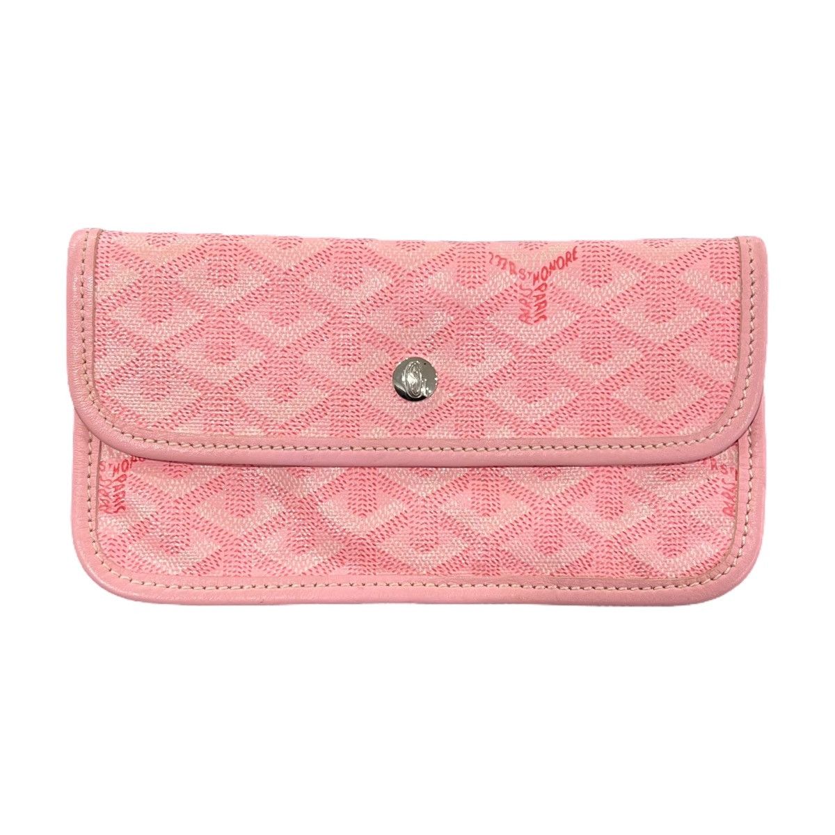 Pink goyard wallet sales