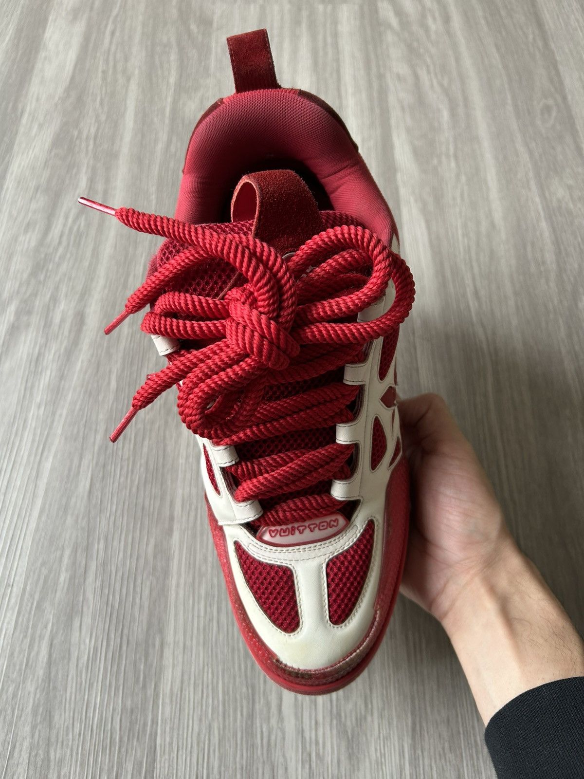 Louis Vuitton Louis Vuitton LV Skate Sneaker Red White Size 9.5 Size US 9.5 / EU 42-43 - 13 Thumbnail