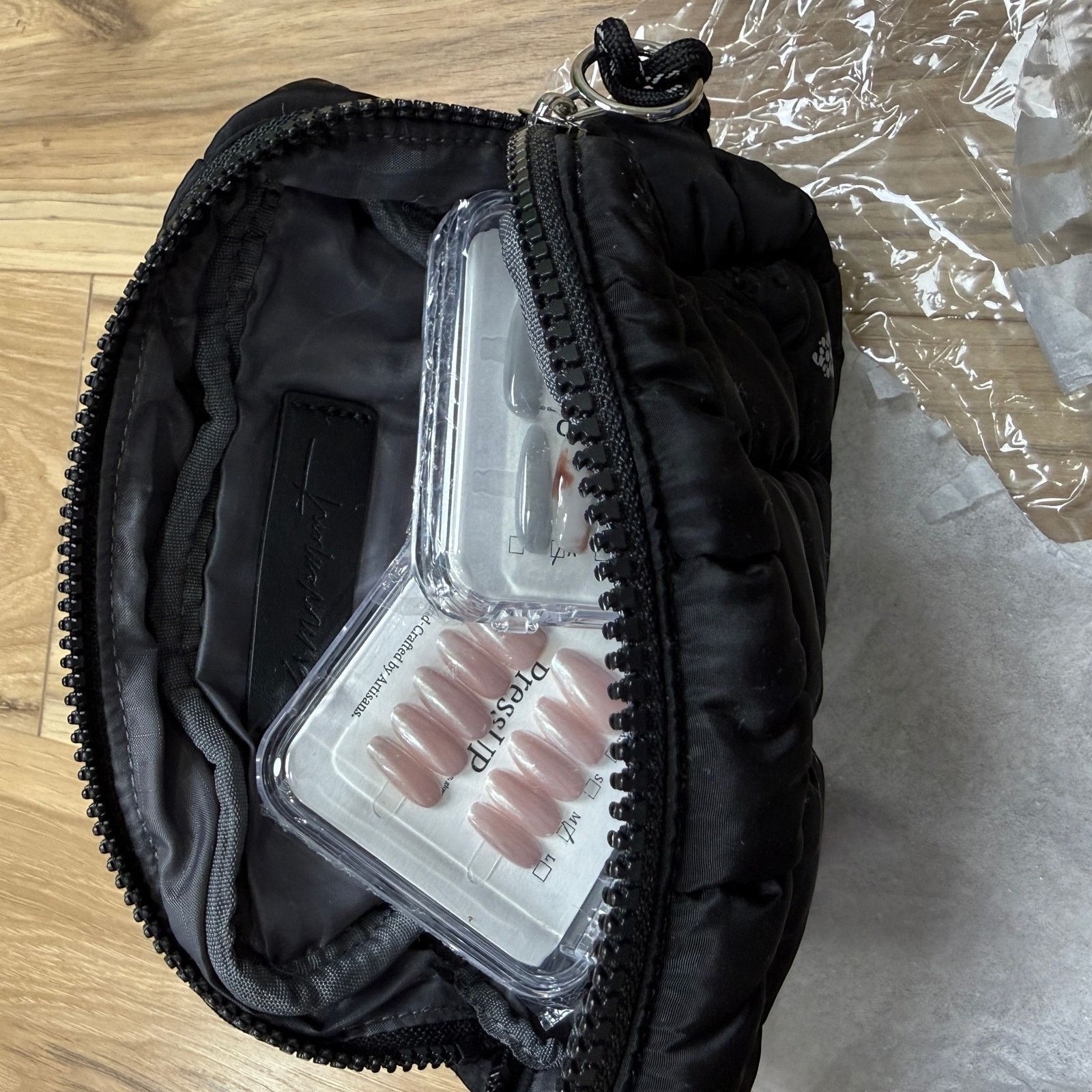 Free People FP Movement Quilted Mini Case Zip Pouch Bag | Black Size ONE SIZE - 15 Thumbnail