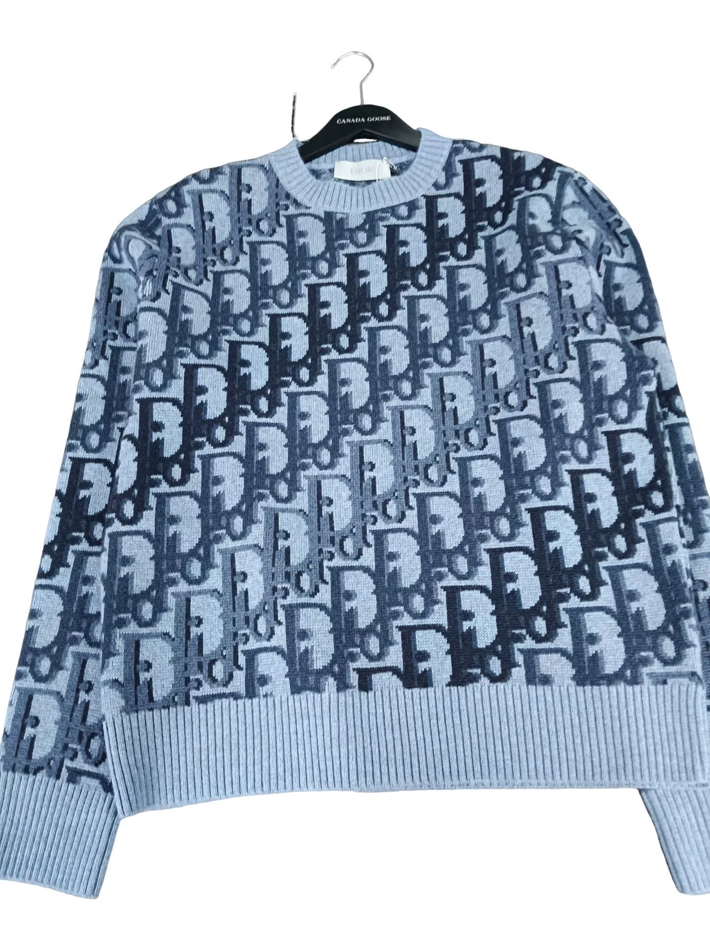 Dior Dior Oblique Pattern Wool Sweater Size L Size US L / EU 52-54 / 3 - 1 Thumbnail