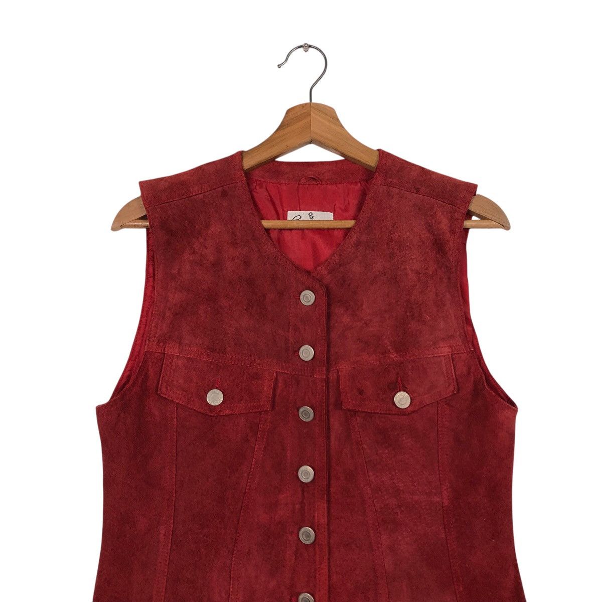 Japanese Brand 📌Vintage Leather Tank Top Vest Pesanteur Issey Miyake Size US M / EU 48-50 / 2 - 4 Thumbnail