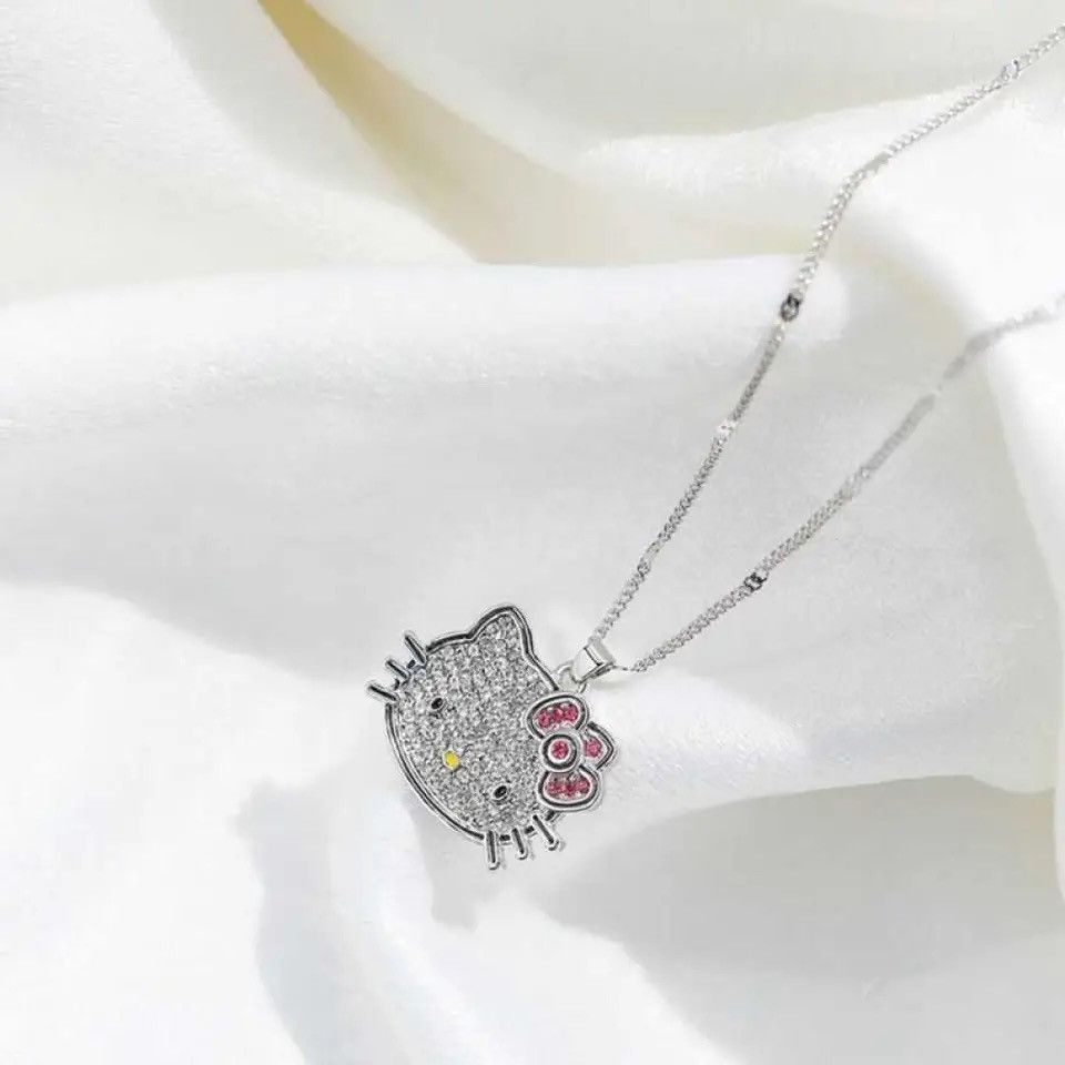 Anime × Jewelry Hello Kitty Pendant Necklace Size ONE SIZE - 2 Thumbnail