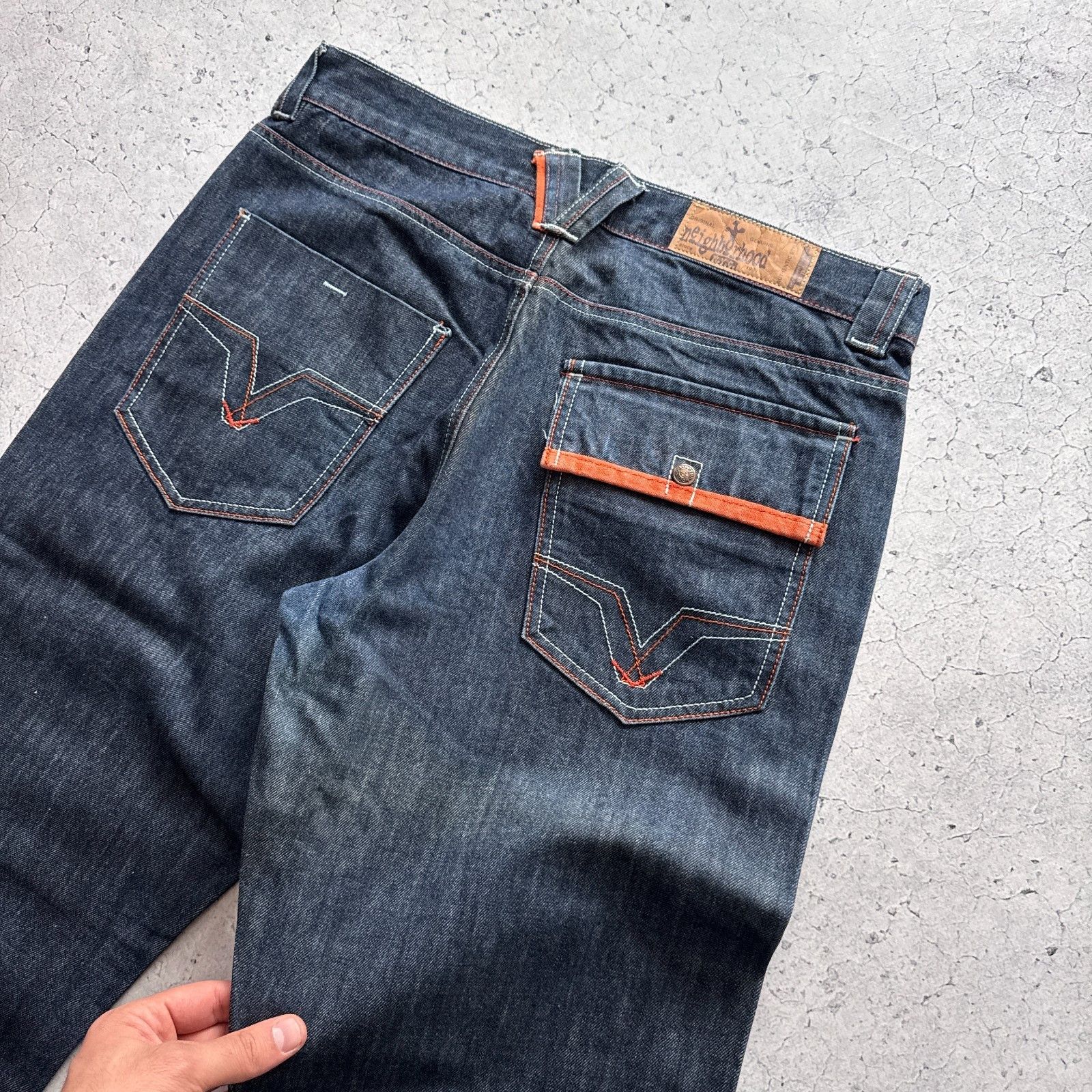 Neighborhood Neighborhood Selvedge Japan Denim Baggy Jeans Mens 34 Size Size US 34 / EU 50 - 14 Thumbnail