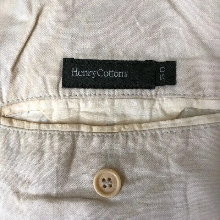 Henry Cotton's Vintage HENRY COTTONS UK Boro Distress Design Blazer Coat Size US L / EU 52-54 / 3 - 5 Thumbnail