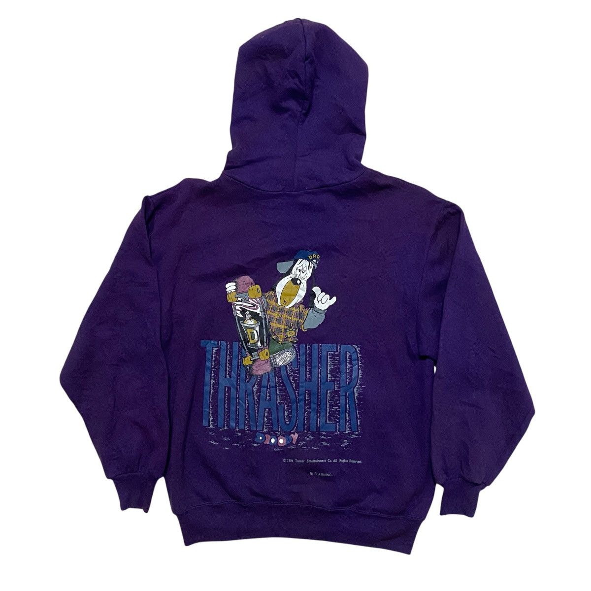 Vintage Vintage 94 Thrasher x Droopy Skate Animated Cartoon Hoodie Size US M / EU 48-50 / 2 - 1 Thumbnail