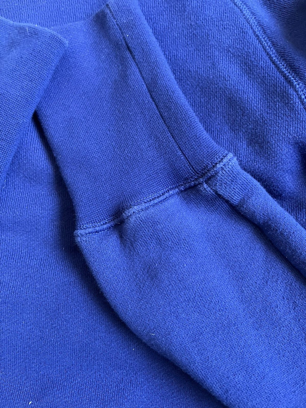 Nike Vintage Nike Y2K Blue Cotton Hoodie Big Velour Logo Size M Size US M / EU 48-50 / 2 - 10 Thumbnail