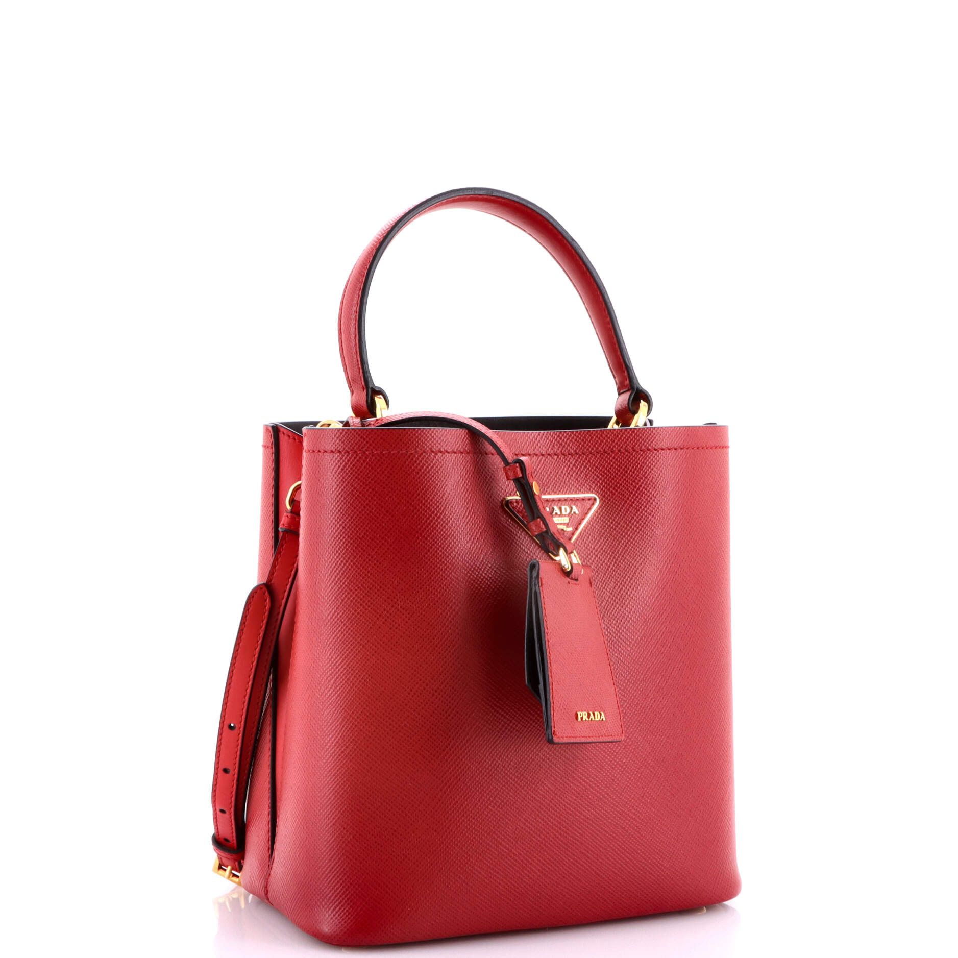 Prada Panier Bucket Bag Saffiano Leather Medium Size ONE SIZE - 1 Thumbnail