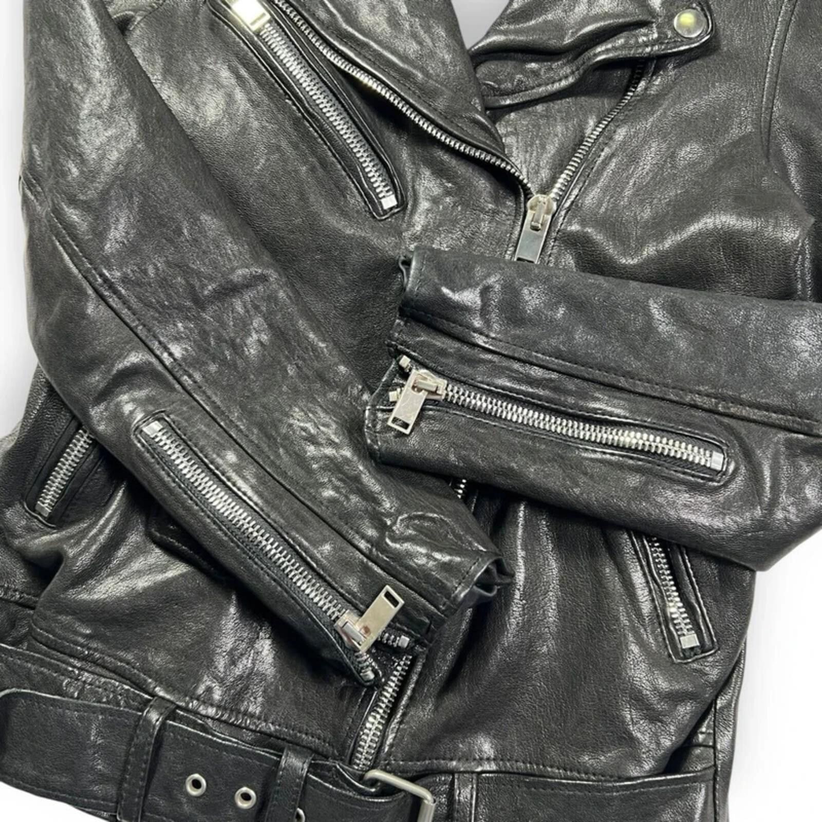 Undercover Japanese Oil Shrinked Leather Biker Jacket Size S / US 4 / IT 40 - 5 Thumbnail