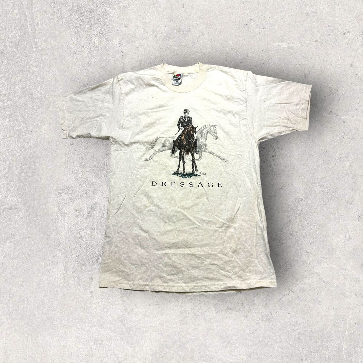 Fruit Of The Loom × Vintage Vintage Dressage tee Size US M / EU 48-50 / 2 - 1 Thumbnail