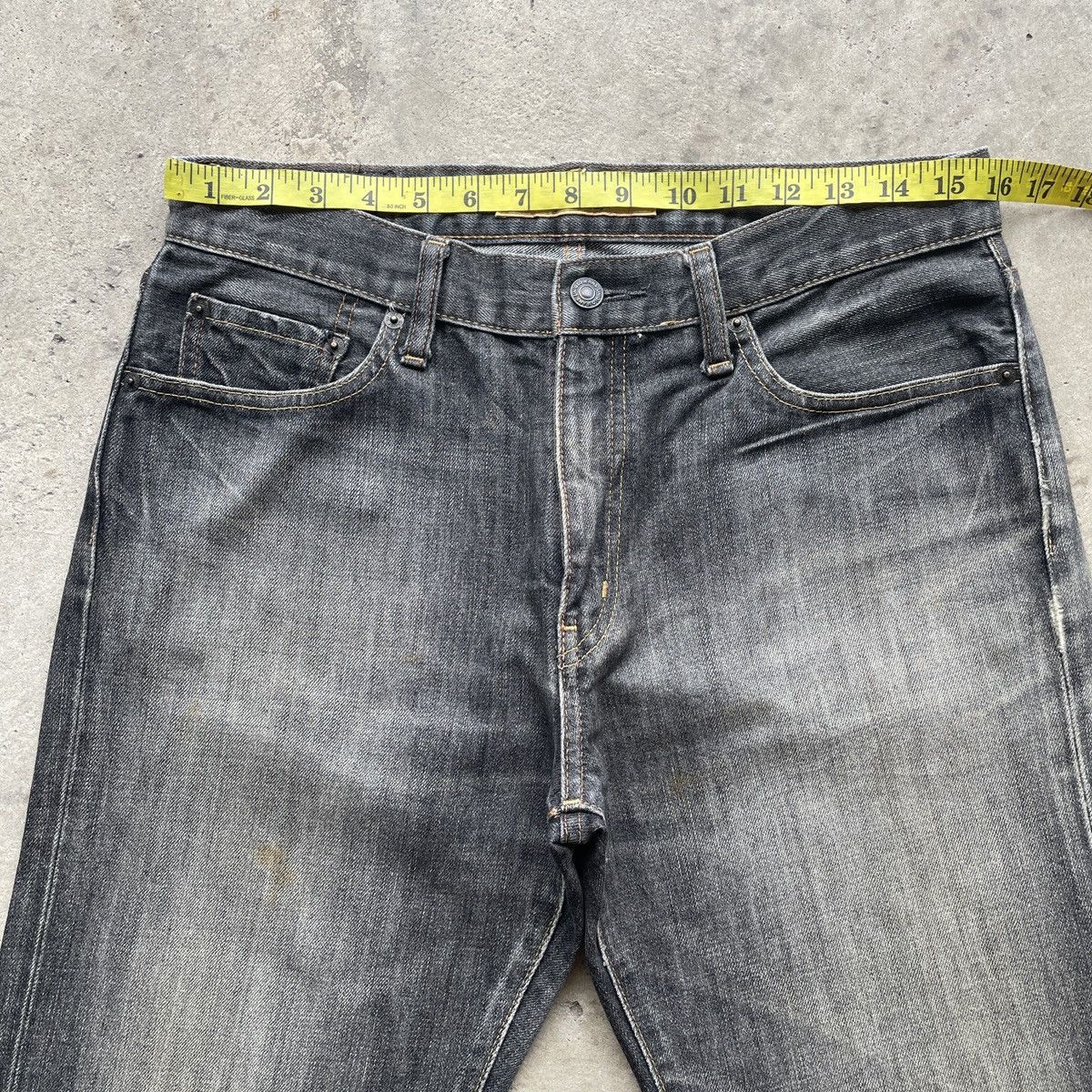 Japanese Brand × Jean W32💥 Vintage Japanese Brand Black Faded Jeans Denim Pants Size US 32 / EU 48 - 5 Thumbnail