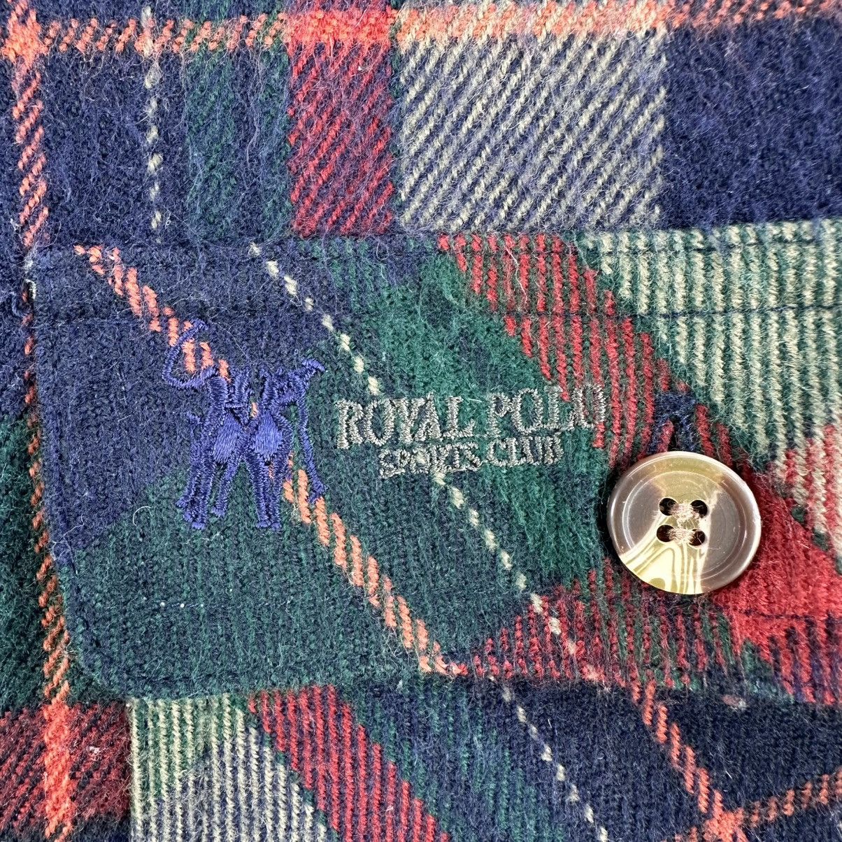 Flannel Vintage 90's Royal Polo Sports Club Flannel Sherpa Lining Size US L / EU 52-54 / 3 - 8 Thumbnail