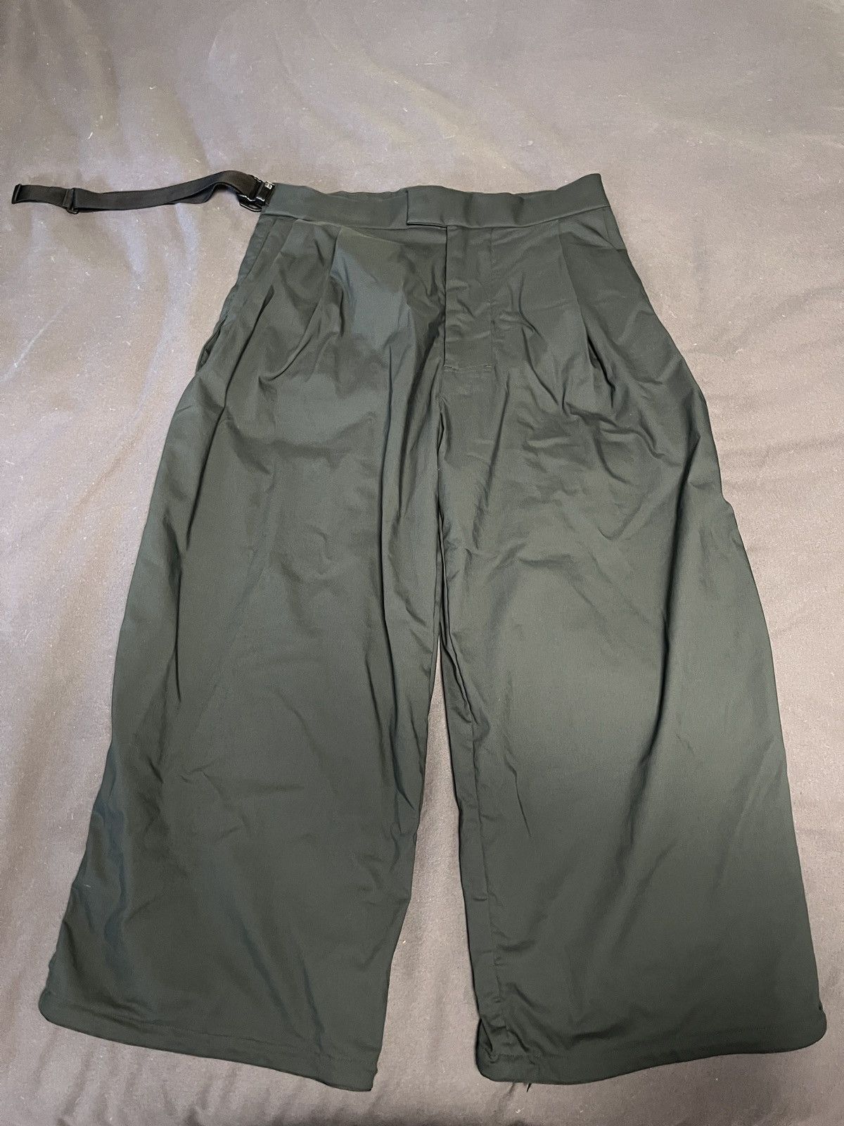 image of Acronym P48-Ch Green Wide Leg Pants, Men's (Size 30)