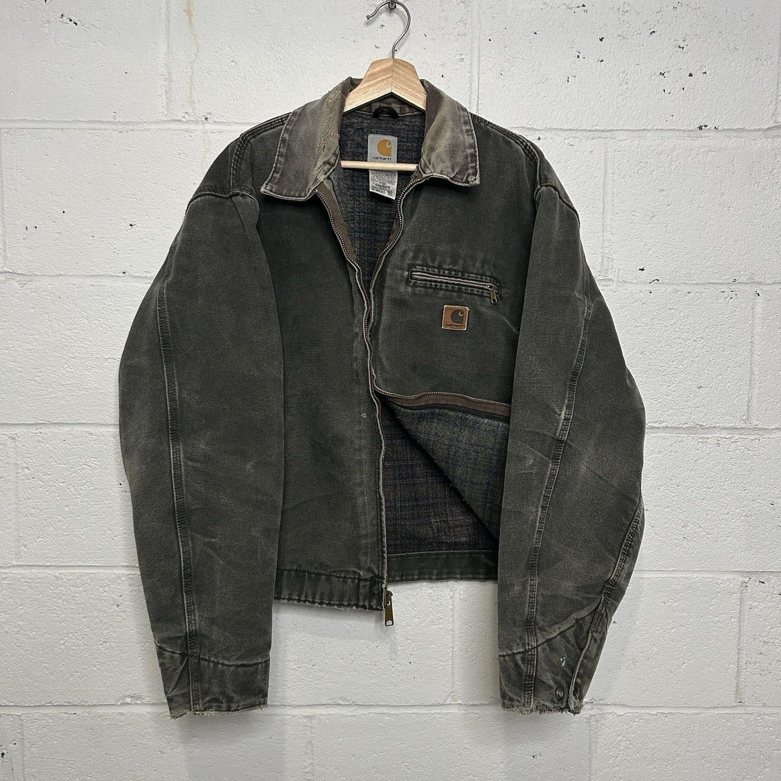 Carhartt Vintage Carhartt Blanket-Lined Detroit Jacket “Moss” J97 MOS Size US L / EU 52-54 / 3 - 1 Thumbnail