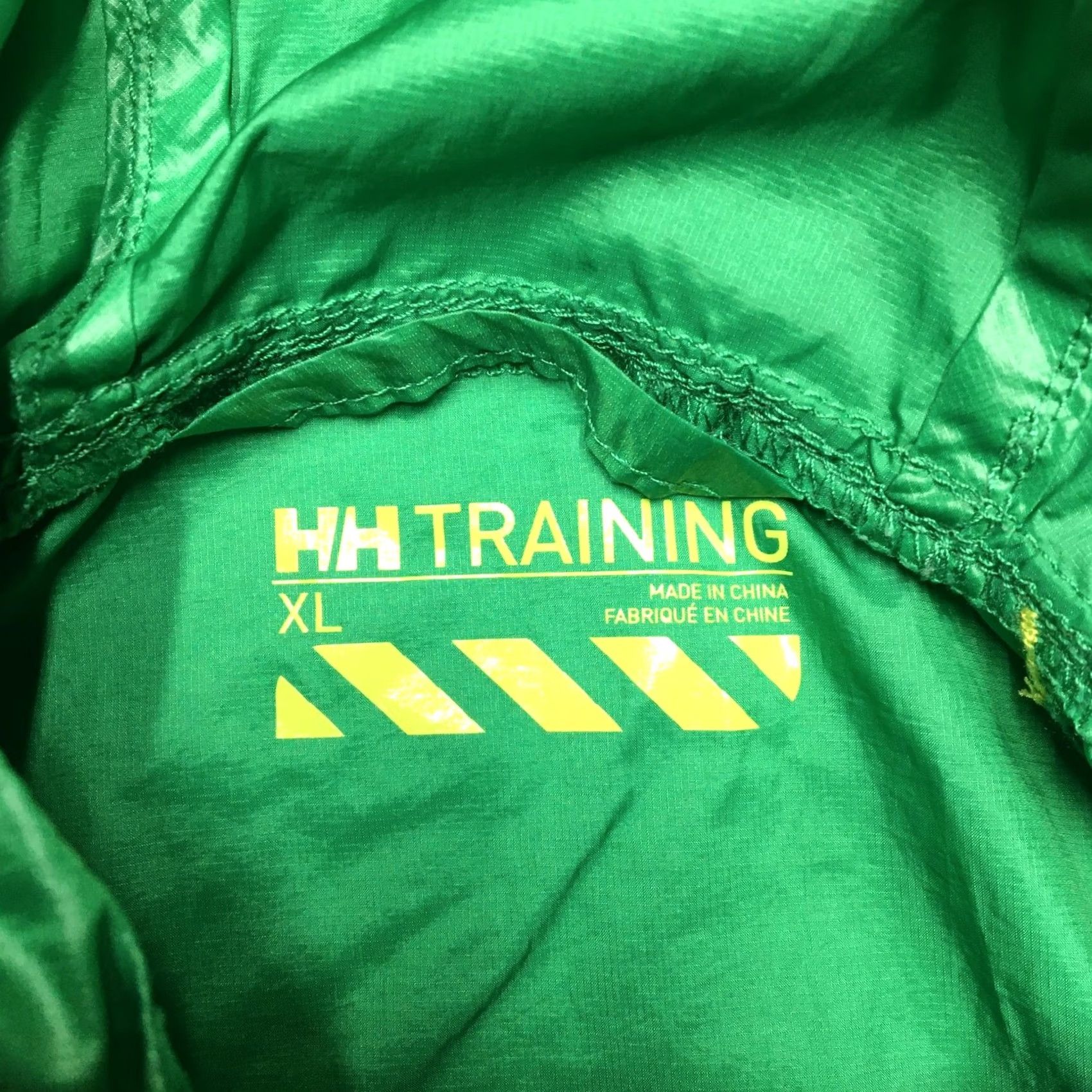 Helly Hansen Helly Hansen Training Jacket Mens XL Green Packable Pocket Hooded Windbreaker Size US XL / EU 56 / 4 - 6 Thumbnail