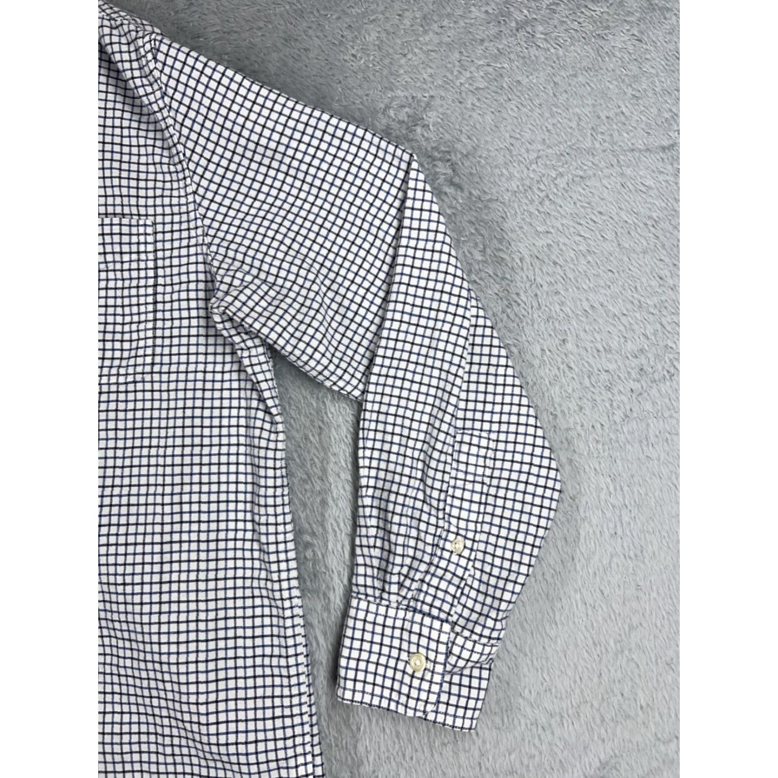 Chaps Chaps Button-Up Shirt Men Regular Cotton White Plaid Long Sleeve Pocket Pocketed Long Sleeve Collared Spread Classic Button-Up Size US M / EU 48-50 / 2 - 2 Thumbnail