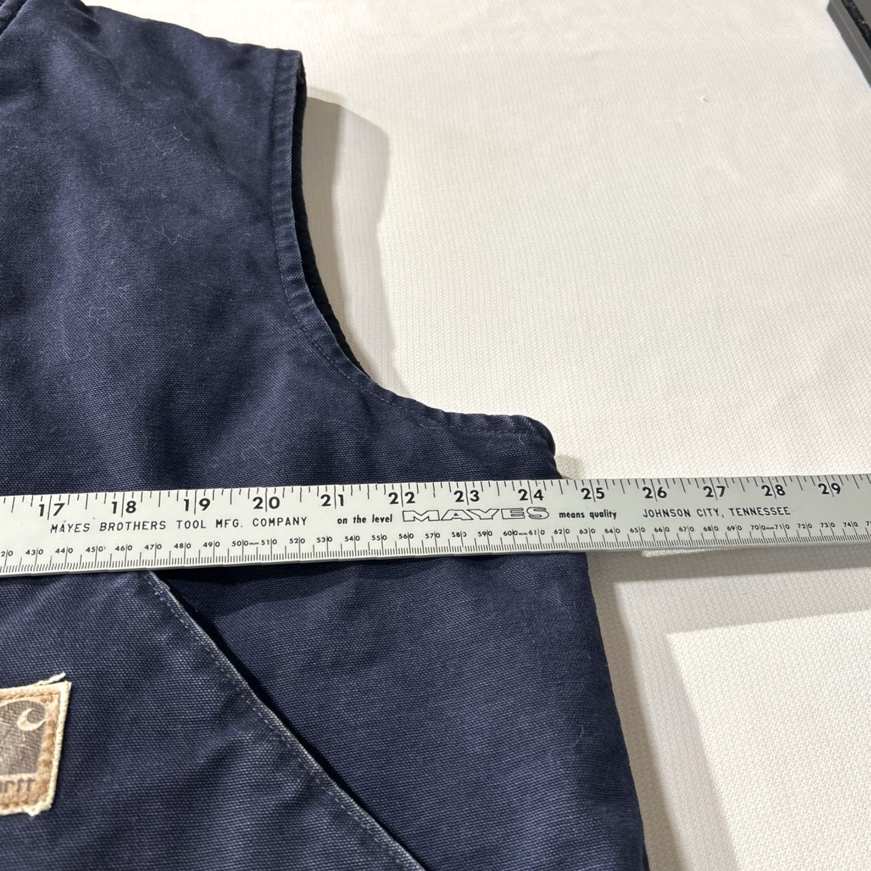 Carhartt VINTAGE Carhartt Vest Mens XL Midnight Blue Canvas Quilt Lined Zip Up Jacket 90s MD t? Size US XL / EU 56 / 4 - 4 Thumbnail