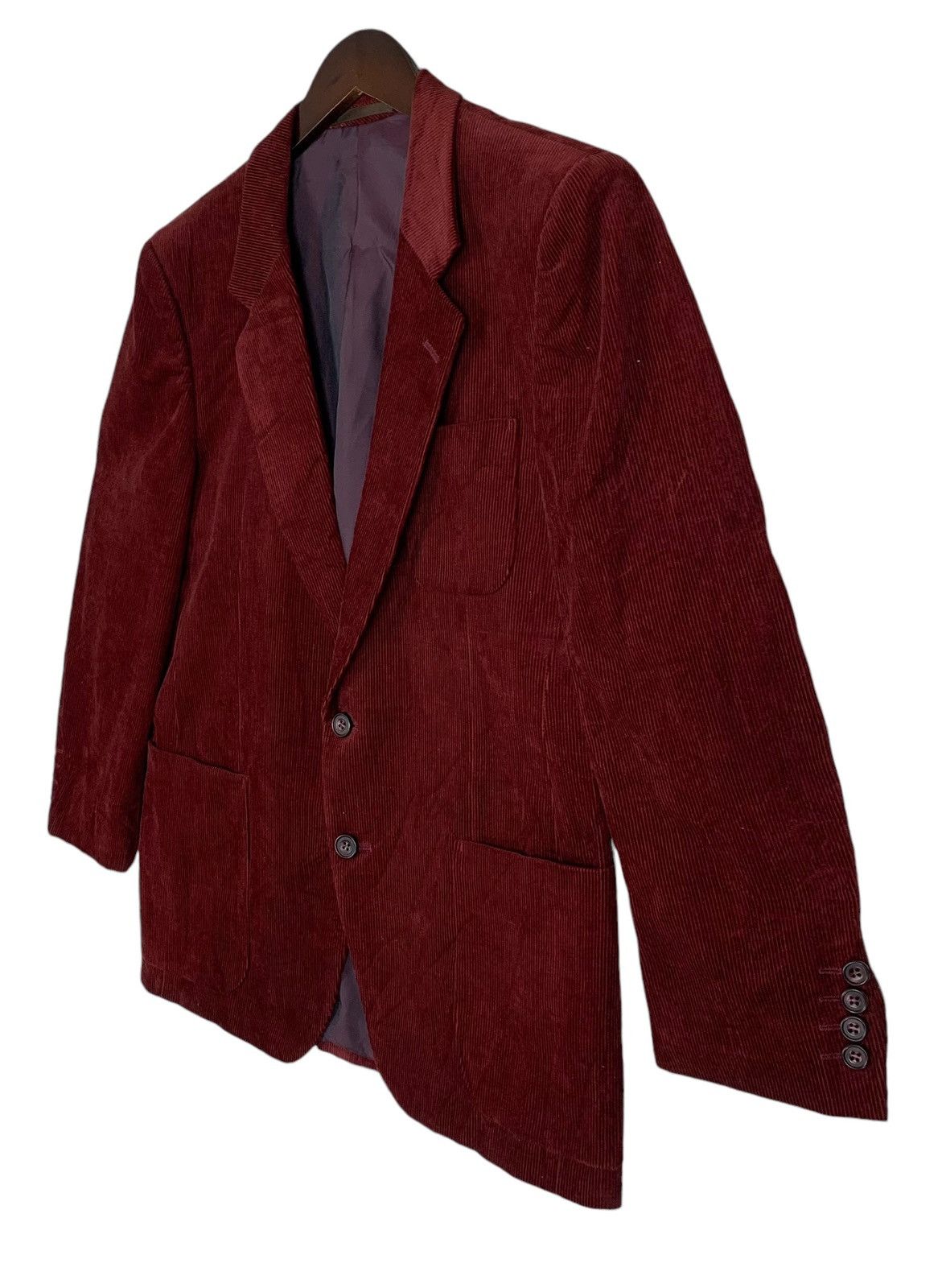 Calvin Klein CK Calvin Klein America Designer Luxury Corduroy Blazer Size S / US 4 / IT 40 - 4 Thumbnail
