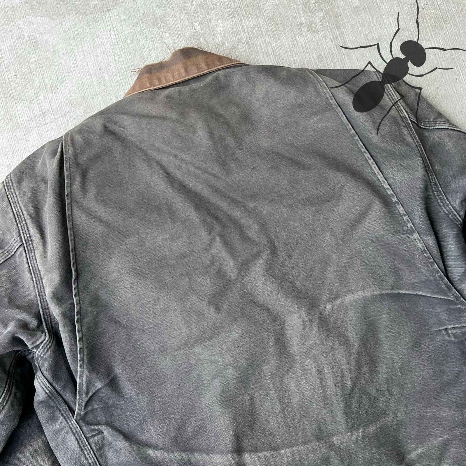 Carhartt × Vintage Carhartt J97 BLK faded black detroit work wear jacket Size US L / EU 52-54 / 3 - 12 Thumbnail