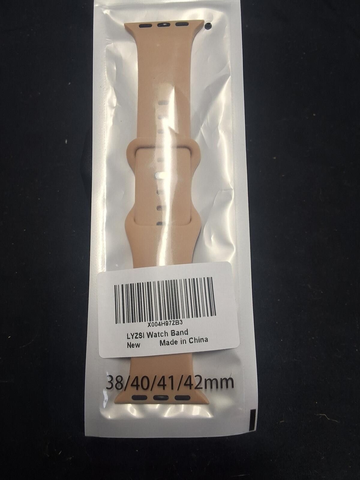 Other LYZSI Beige Silicone Watch Band Smartwatch Size ONE SIZE - 3 Thumbnail