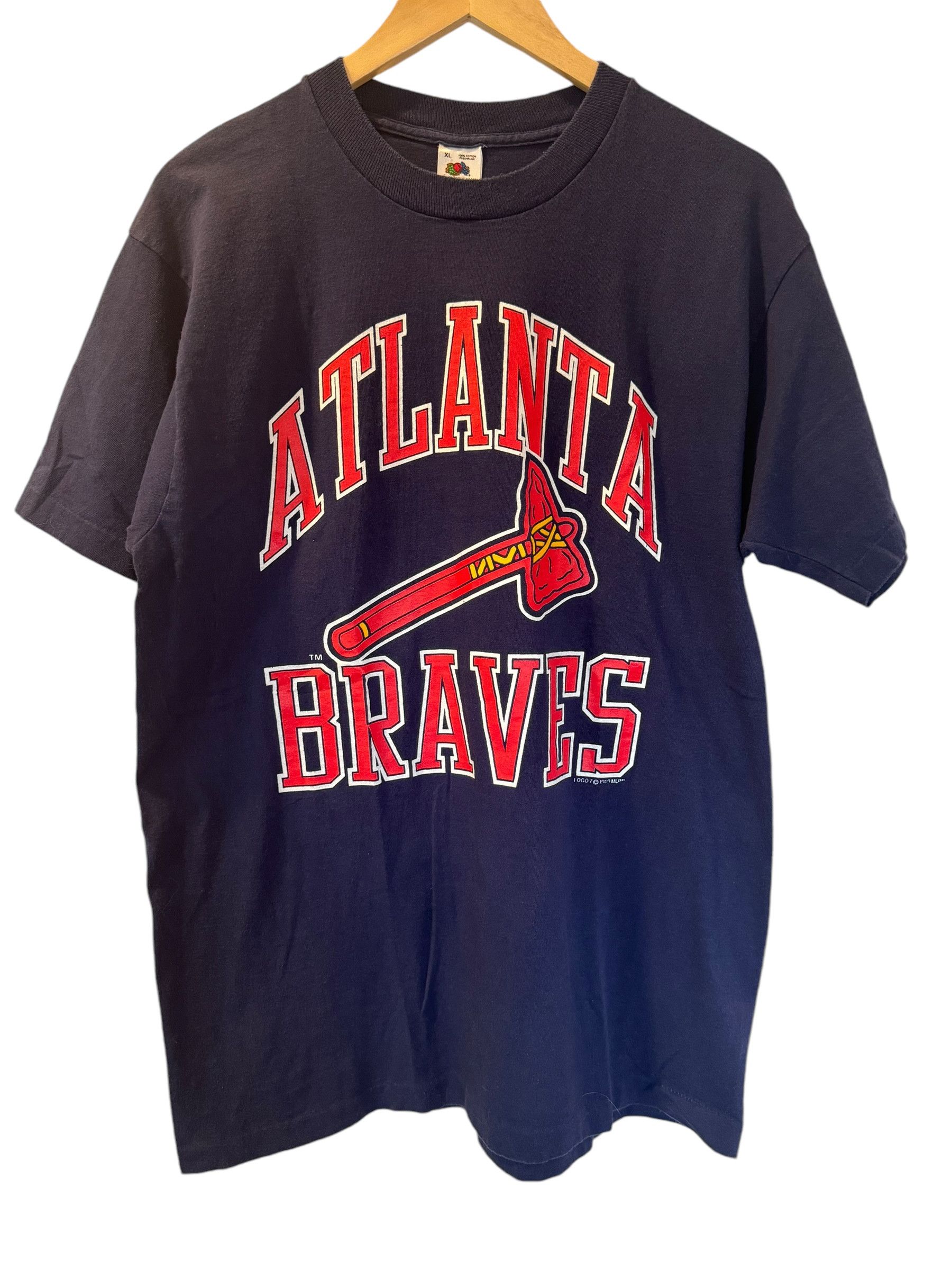 Logo 7 × MLB × Vintage 1989 Atlanta Braves MLB T-shirt Size US XL / EU 56 / 4 - 1 Thumbnail