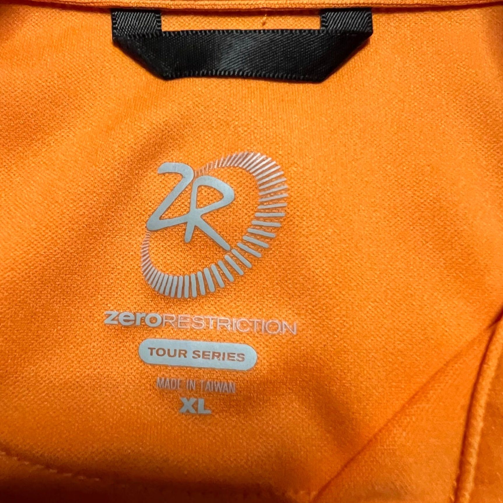 Vintage Zero Restriction Polo Shirt Men XL Orange Performance Tour Series Golf Size US XL / EU 56 / 4 - 6 Thumbnail