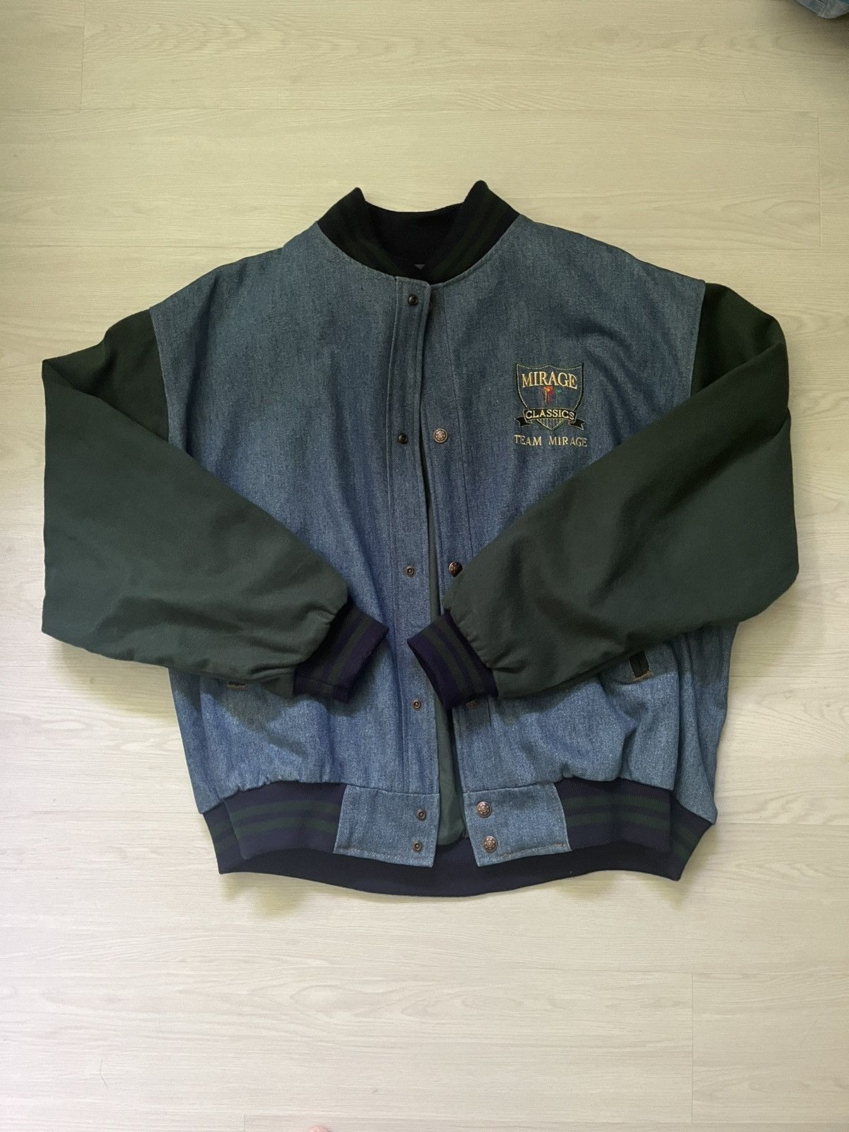 Vintage Vintage Varsity Bomber jacket Size US XL / EU 56 / 4 - 2 Thumbnail