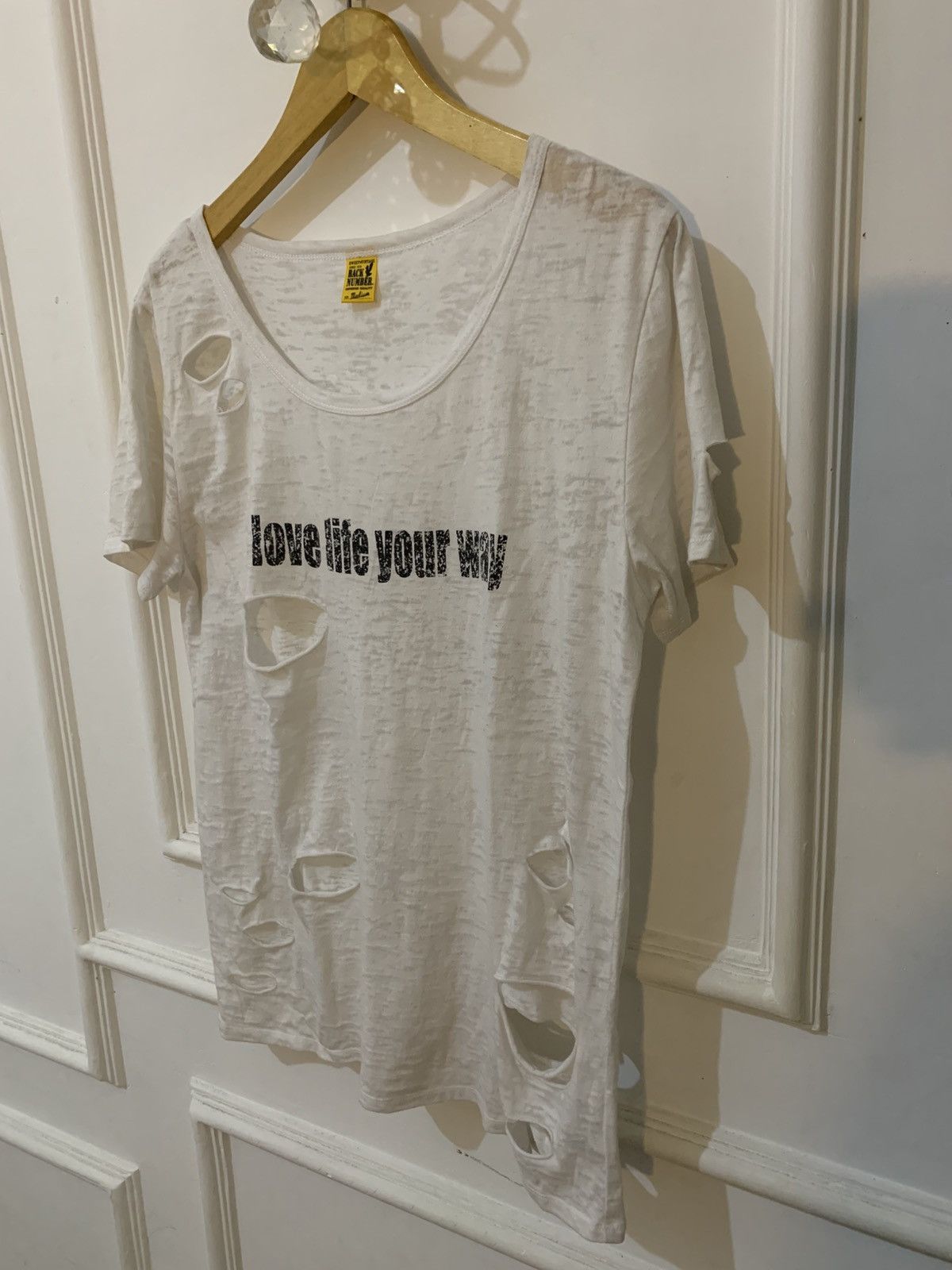 Hysteric Glamour 2000s BACK NUMBER • Love life your way distressed punk styel Size US M / EU 48-50 / 2 - 2 Thumbnail