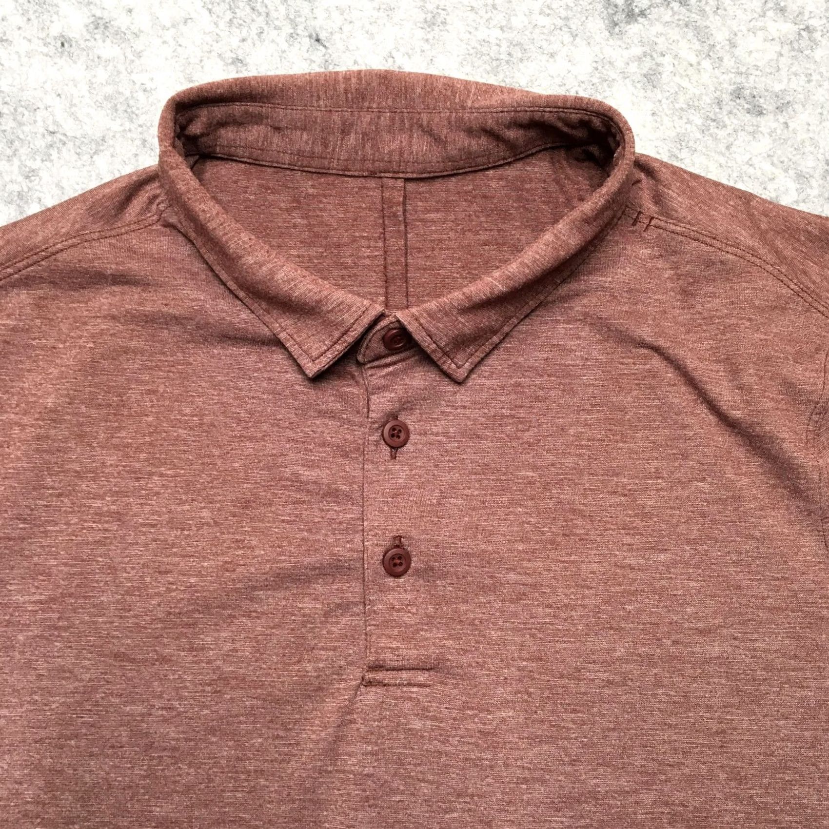 Lululemon Lululemon Evolution Polo Shirt Mens L Brown Heathered Lightweight Casual Polo Shirt Mens L Brown Heathered Evolution Size US L / EU 52-54 / 3 - 2 Thumbnail
