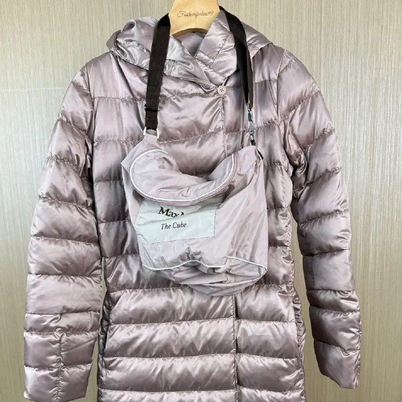 Max Mara MaxMara Pink Nylon Women's Puffer Coat 0089 Size S / US 4 / IT 40 - 1 Thumbnail