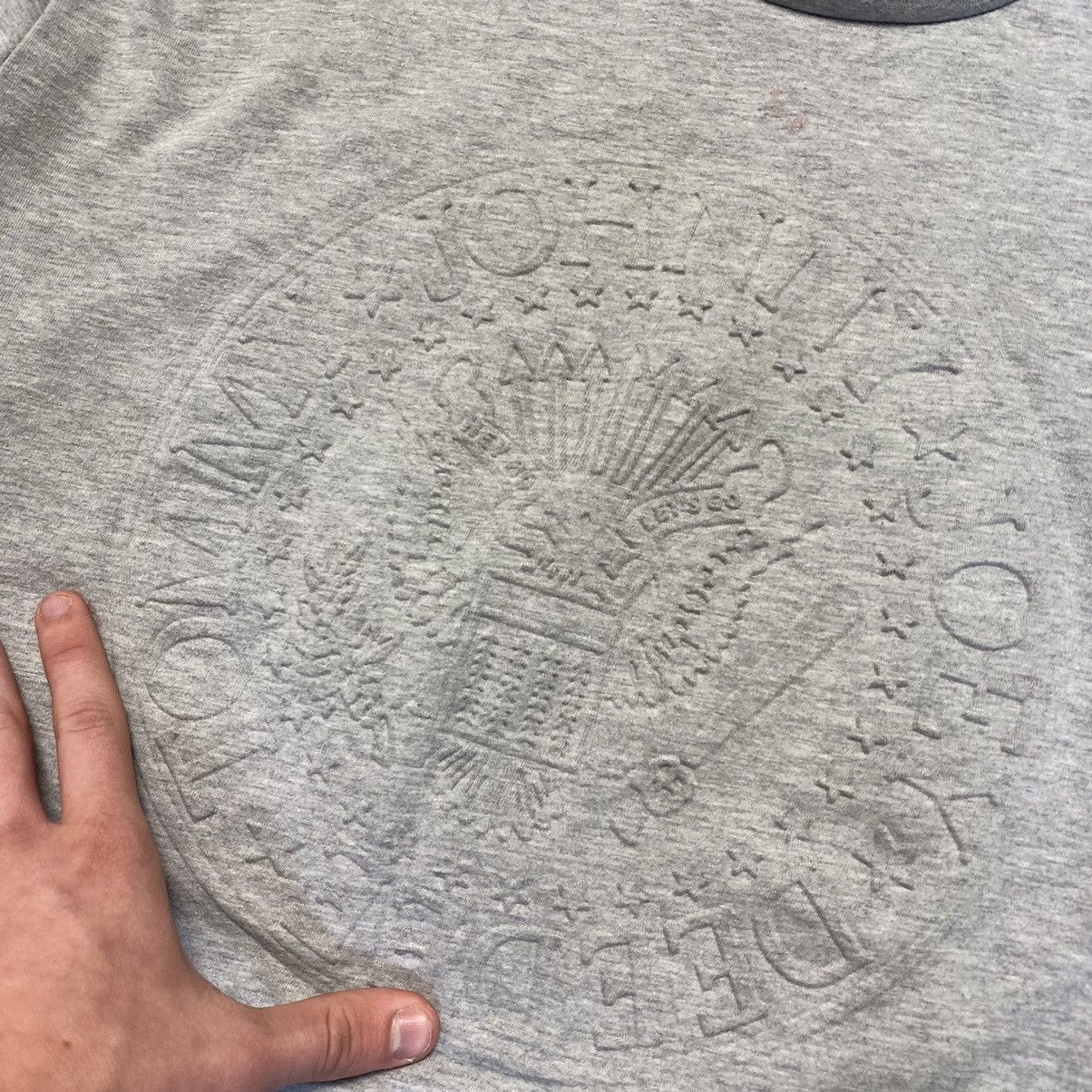 Band Tees Vintage Ramones Big Logo Grey basic rock band tee Size XXL / US 16-18 / IT 52-54 - 3 Thumbnail