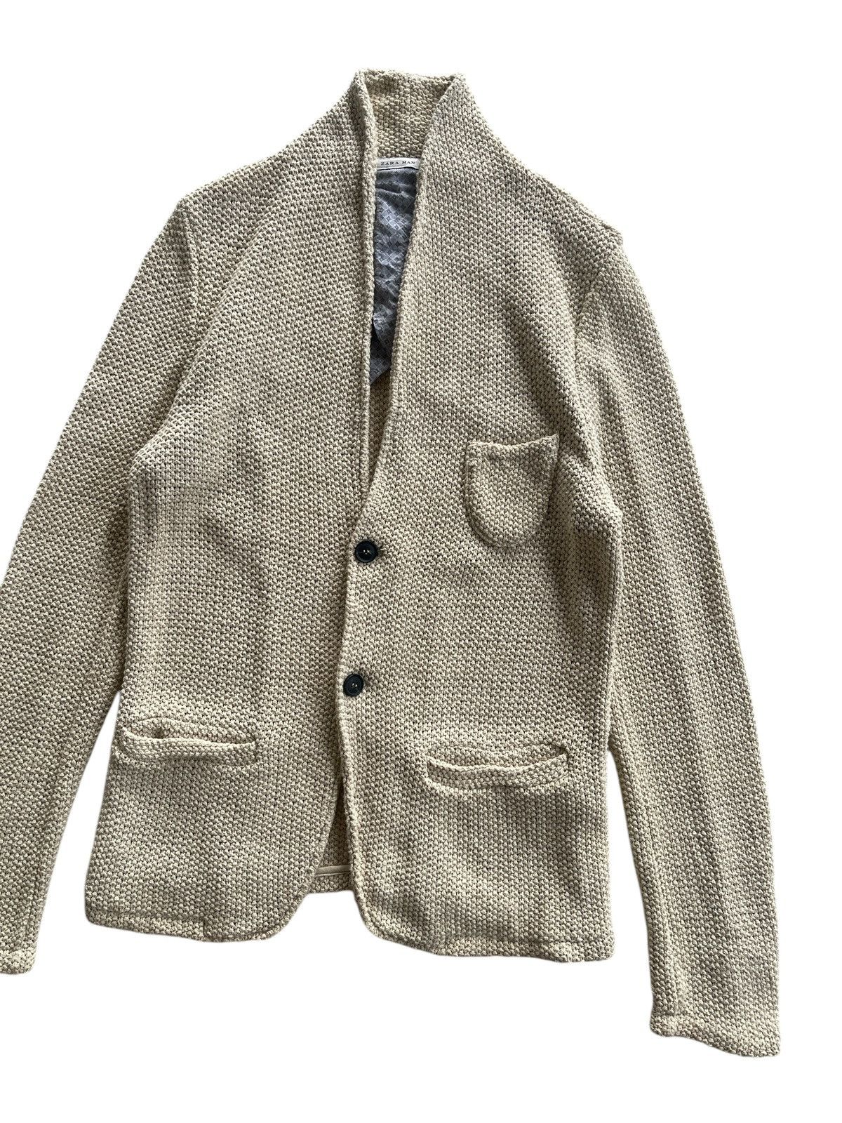 Zara Zara Man Knitted Jacket Coat Italy Size US M / EU 48-50 / 2 - 5 Thumbnail