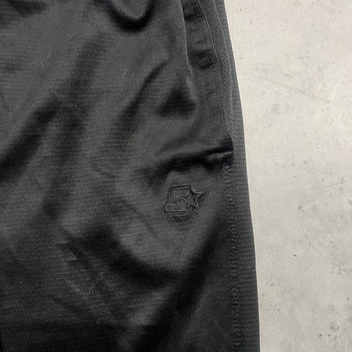 Starter × Vintage Crazy Vintage Y2K Baggy Fit Black Starter Track Sweatpants! Size US 32 / EU 48 - 5 Thumbnail